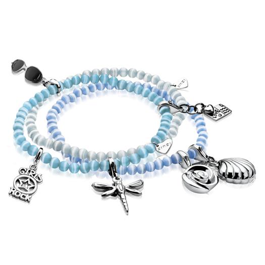 Zinzi Charms Stretch Armband one-size türkis CH-A25T