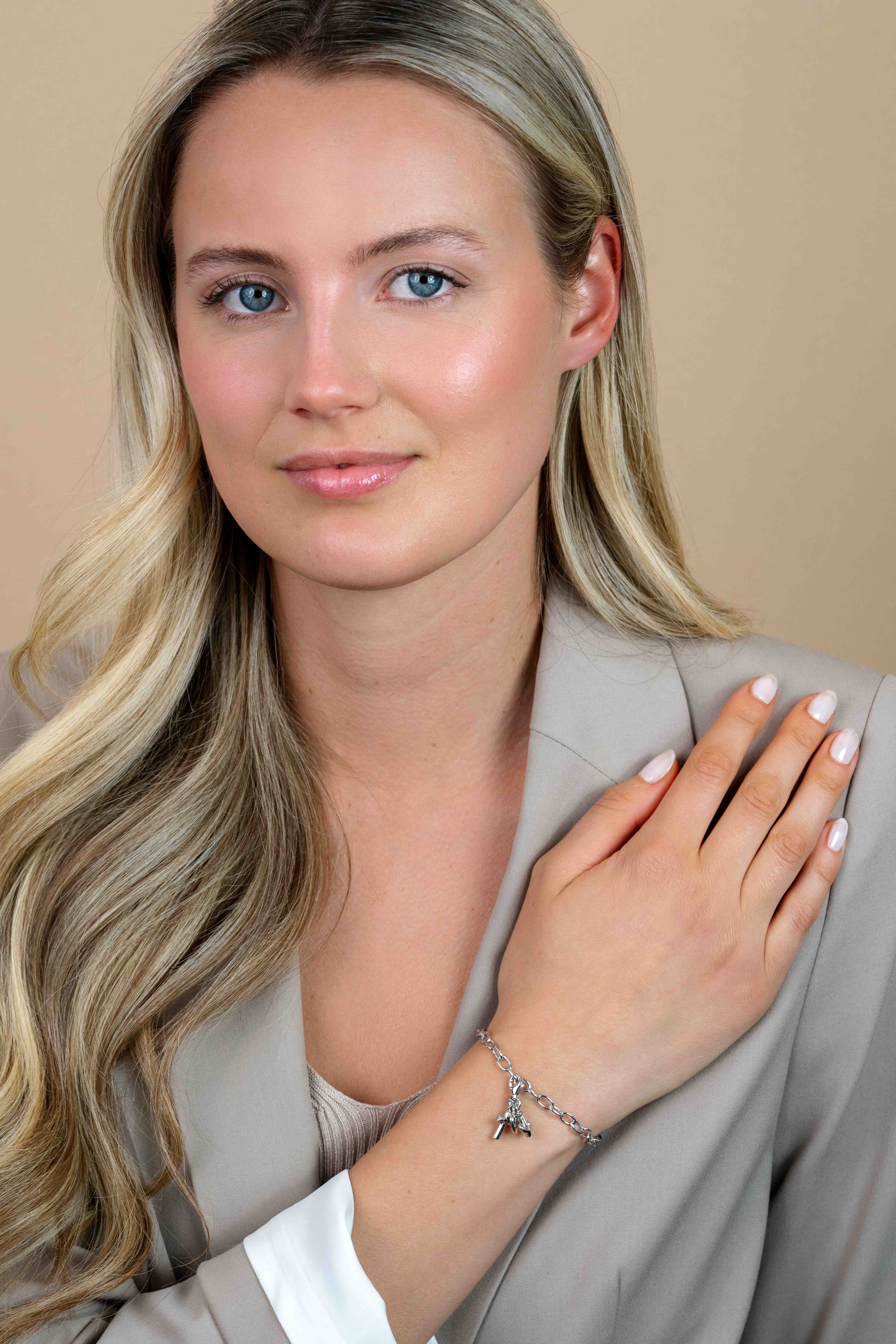 Zinzi silberner Charm Armband 19cm CH-A3