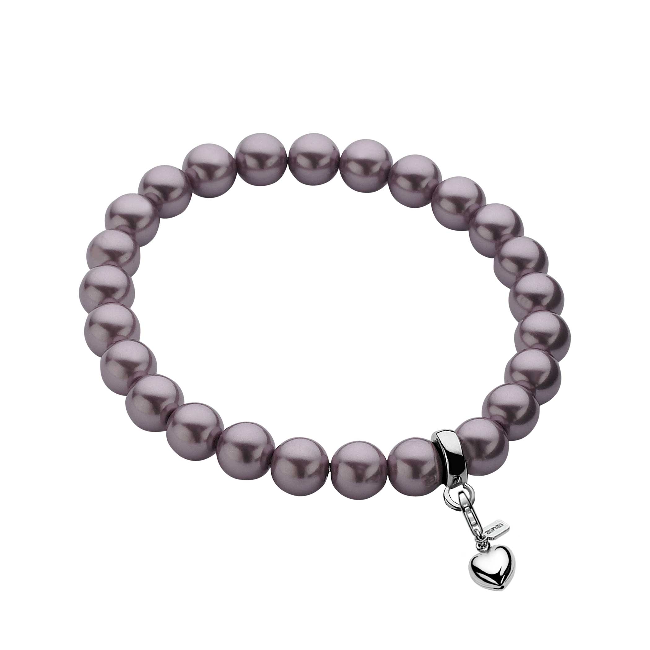 Zinzi Charms StretchArmband one-size violette Perle CH-A20P