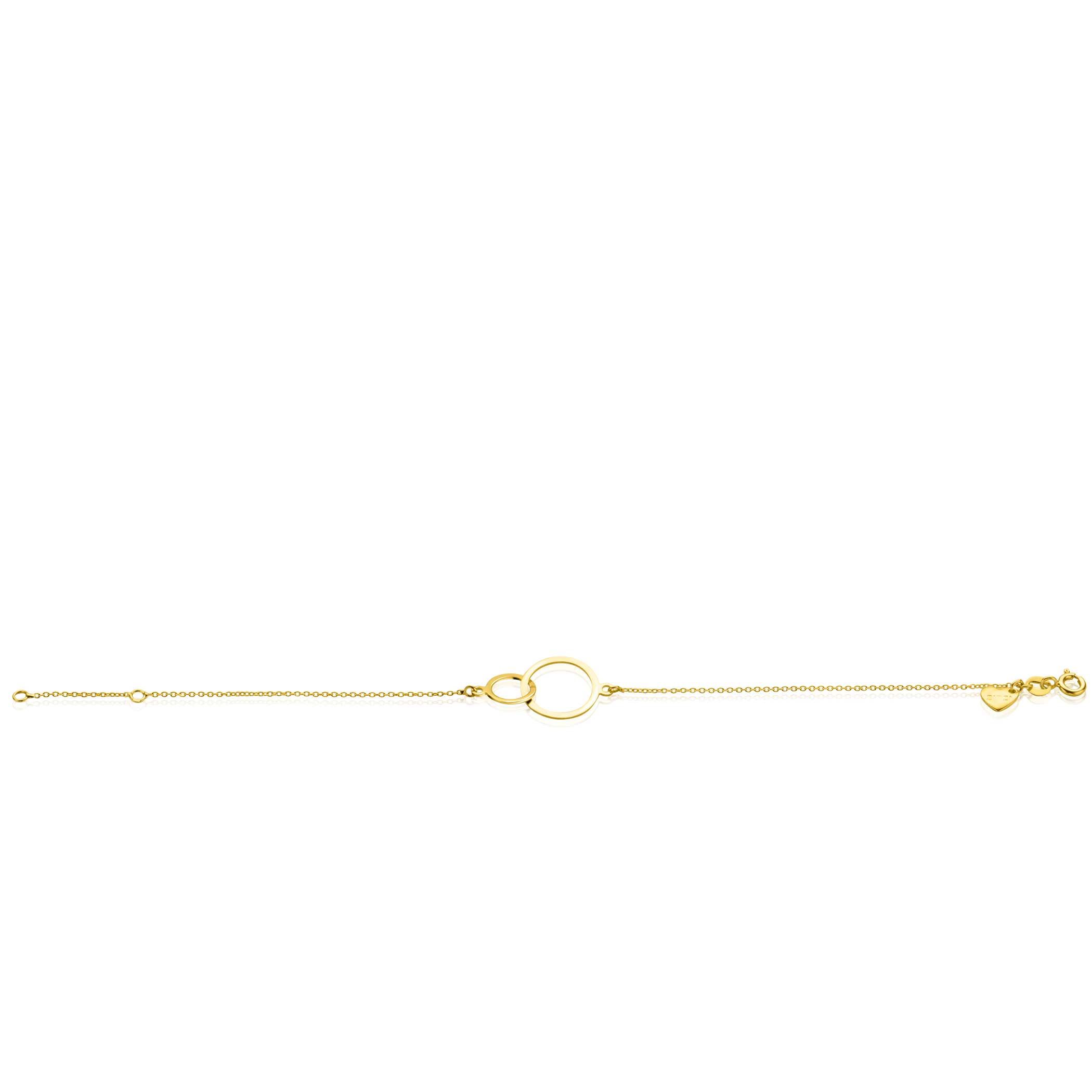 ZINZI 14 Karat Gold Jasseron Armband runde Formen 18-20cm ZGA113