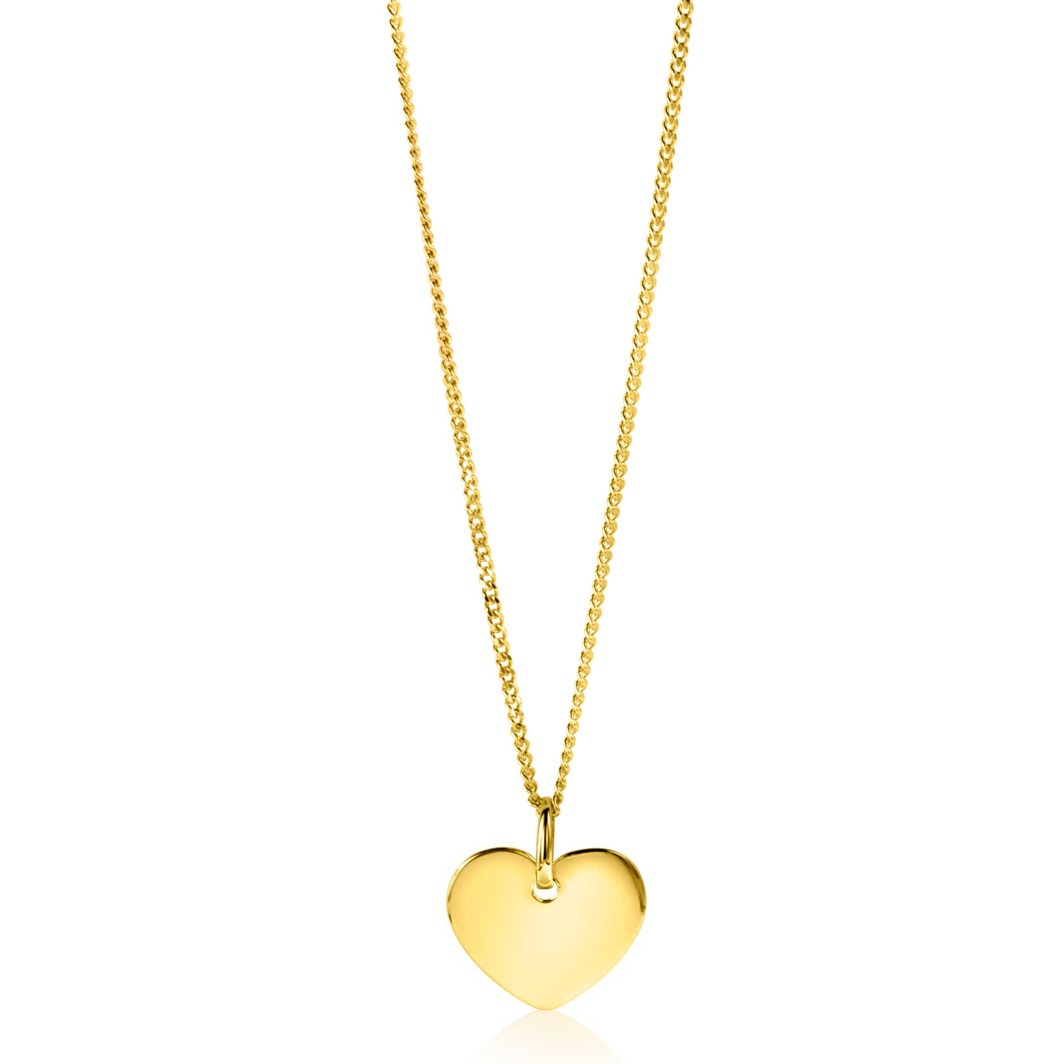 ZINZI GOLD hanger hart glad 12mm