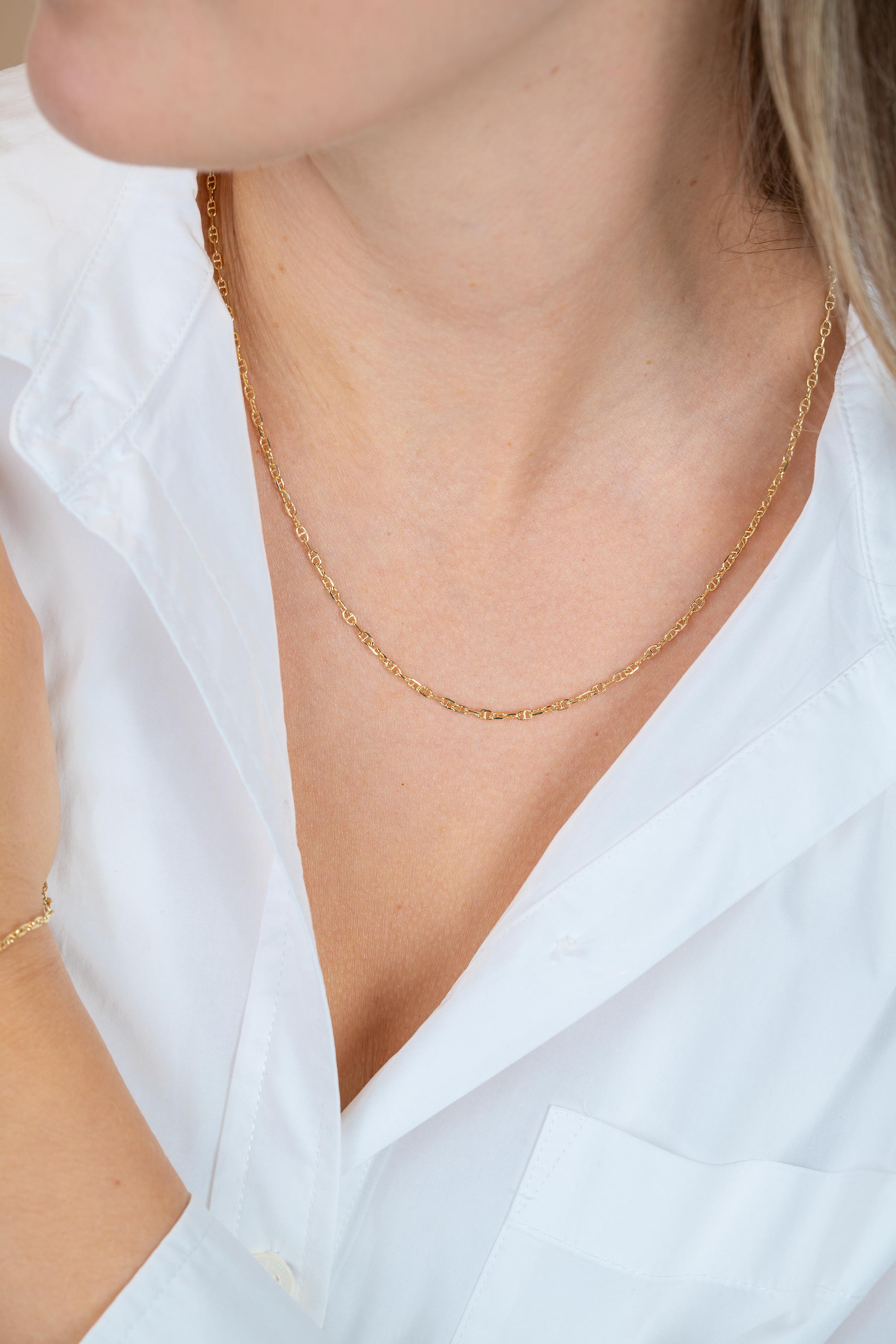 ZINZI GOLD collier marine schakels