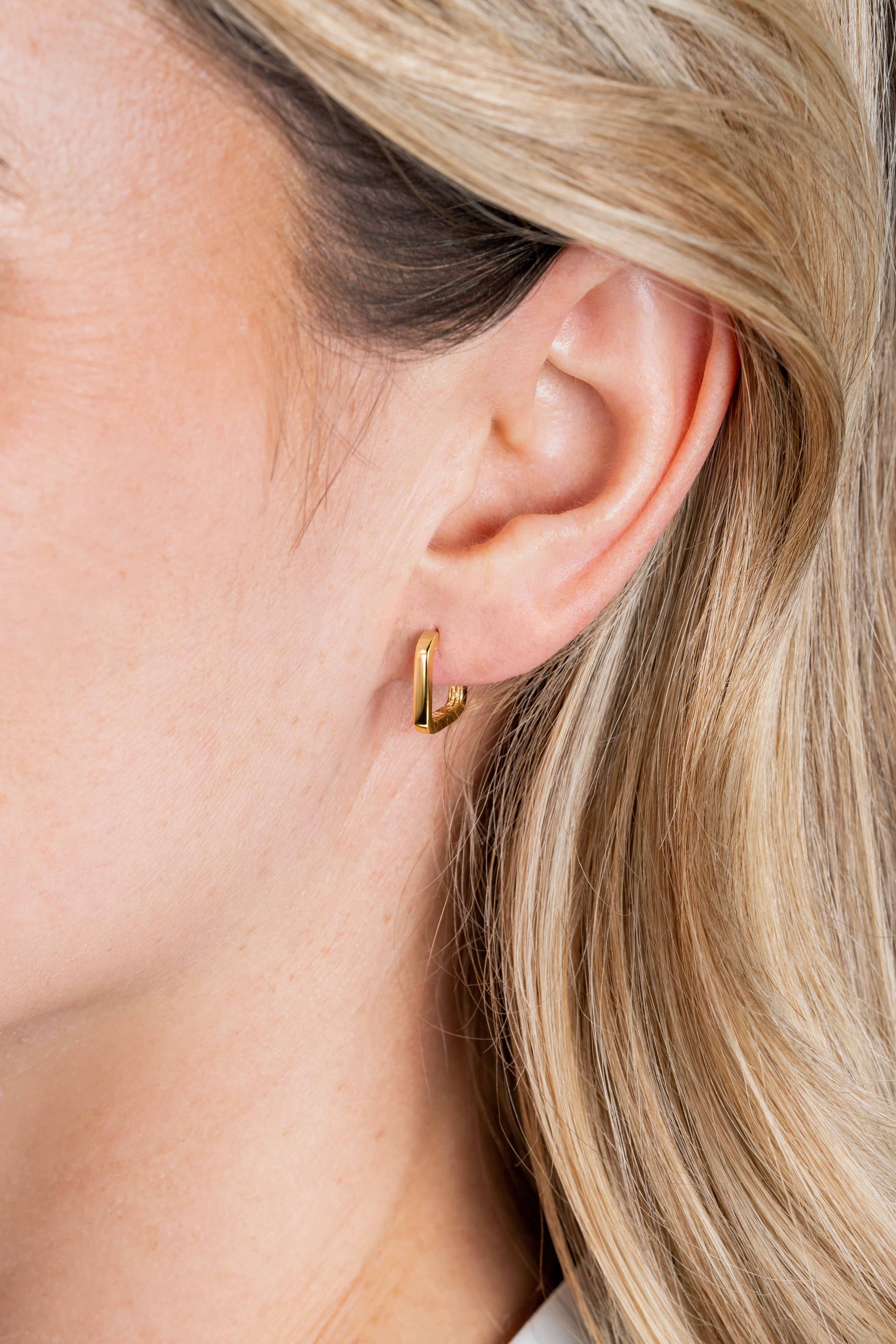 ZINZI GOLD klapcreolen vierkant 12 x1.7mm