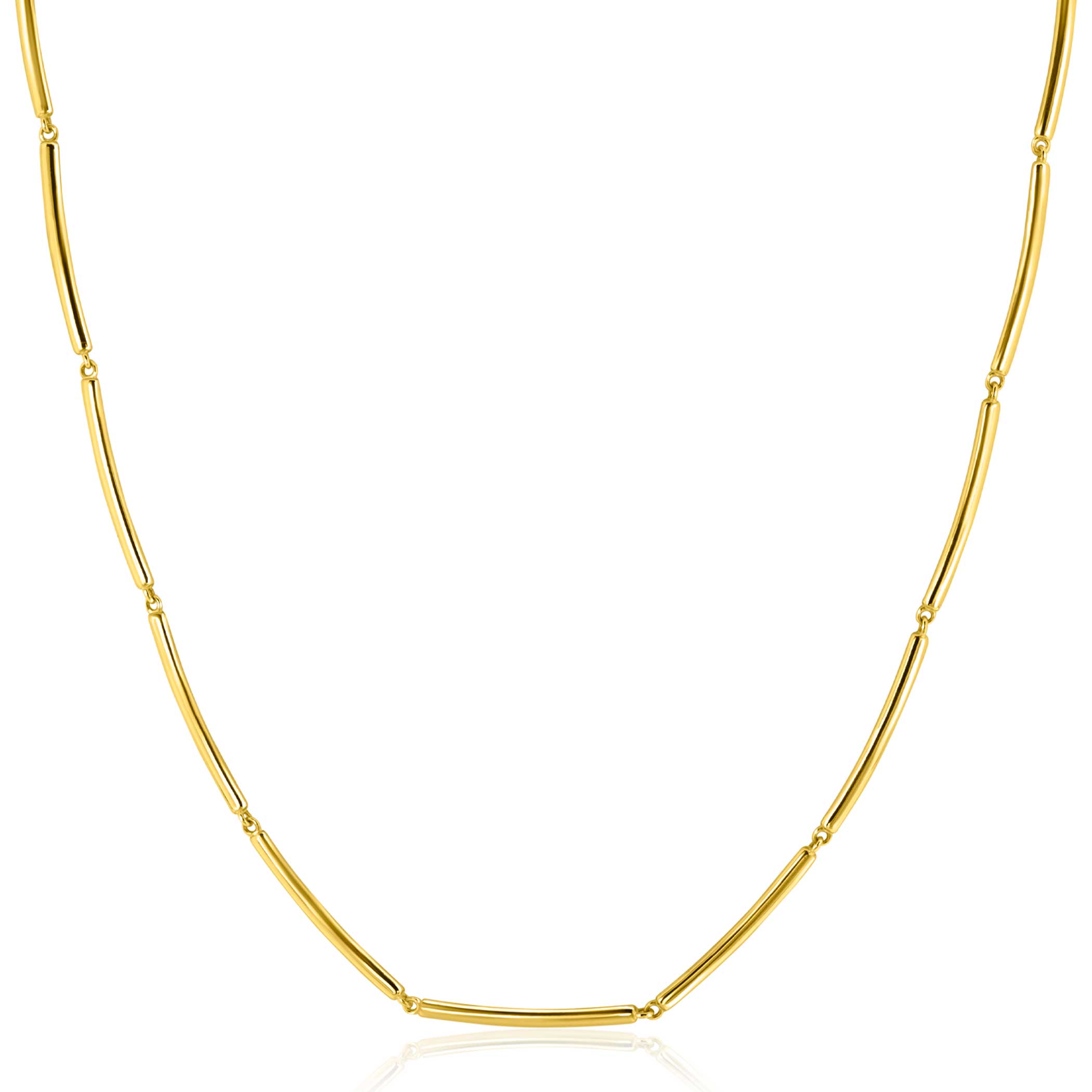 ZINZI GOLD collier staafjes 45cm
