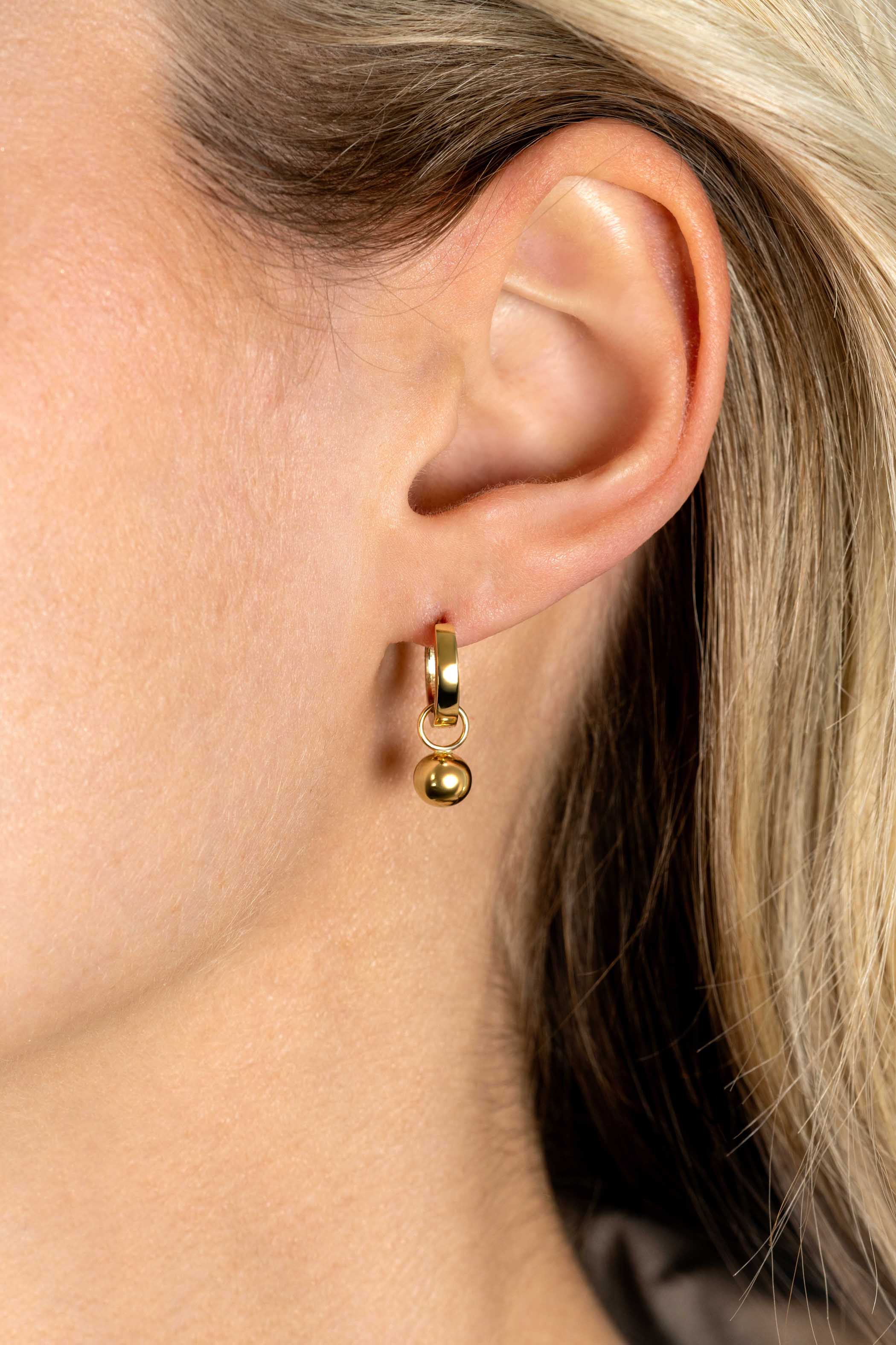 ZINZI GOLD oorbedels bolletje 6mm