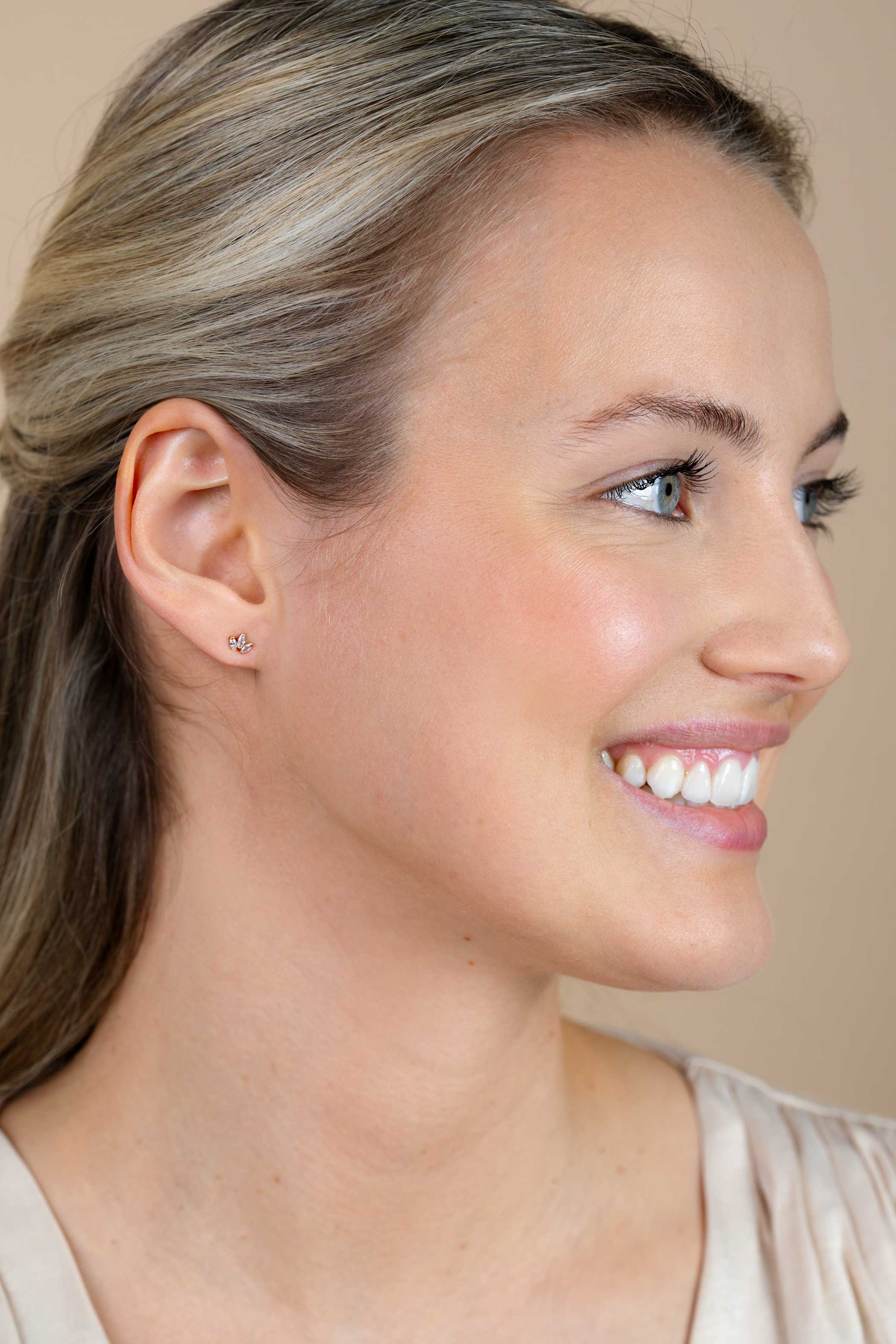 ZINZI GOLD oorknopjes 3x markies zirc.waaiervorm