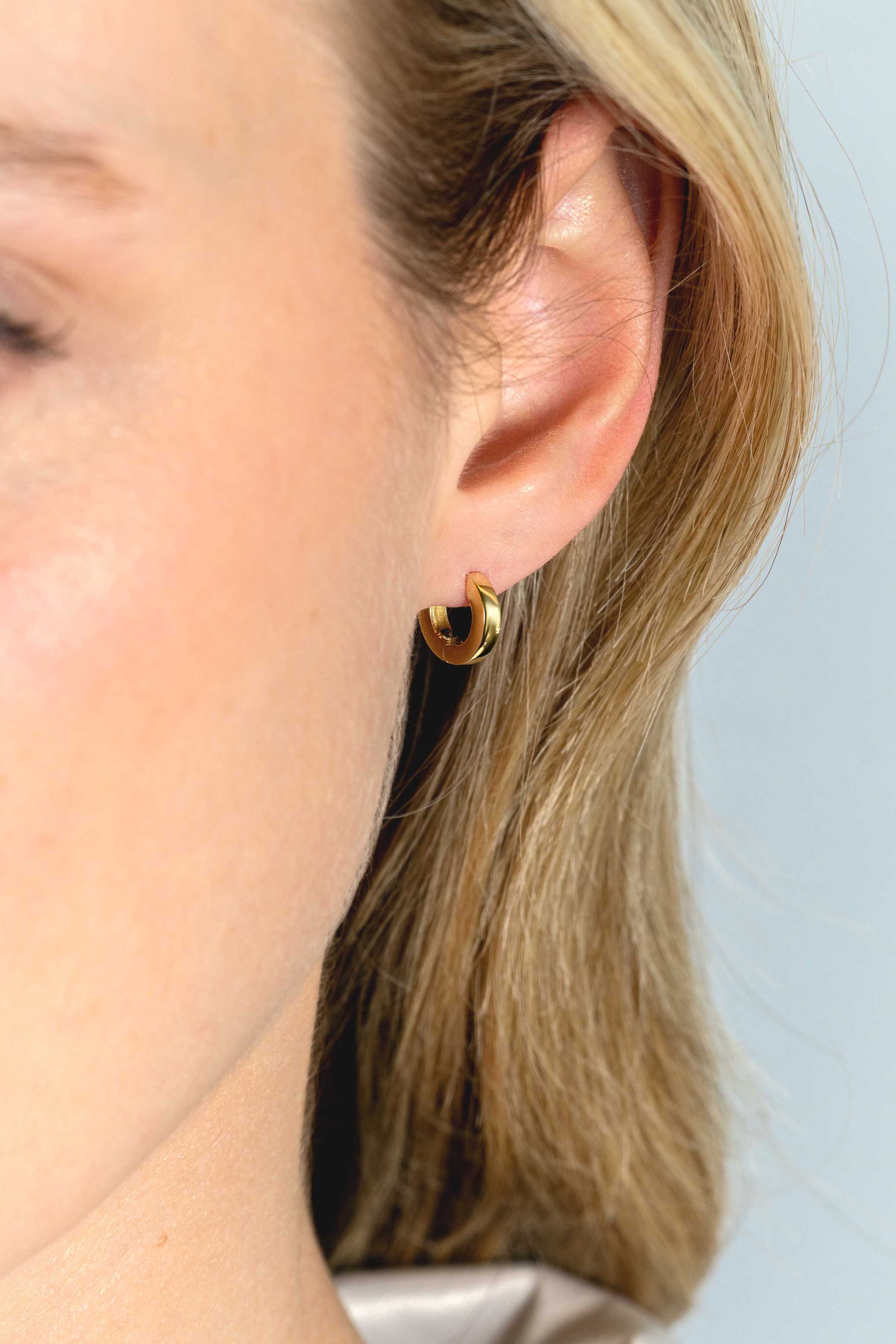 ZINZI GOLD klapcreolen 11,7 x 2,2mm