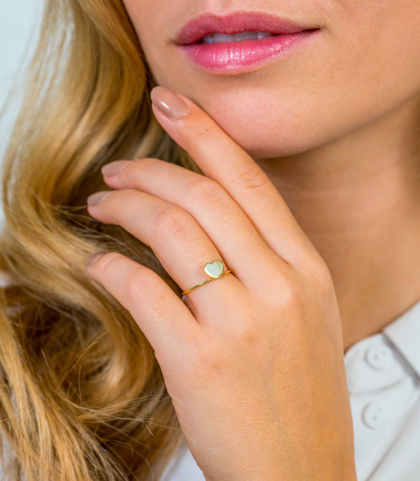 ZINZI Gold 14 Karat Gold Ring Herz ZGR214