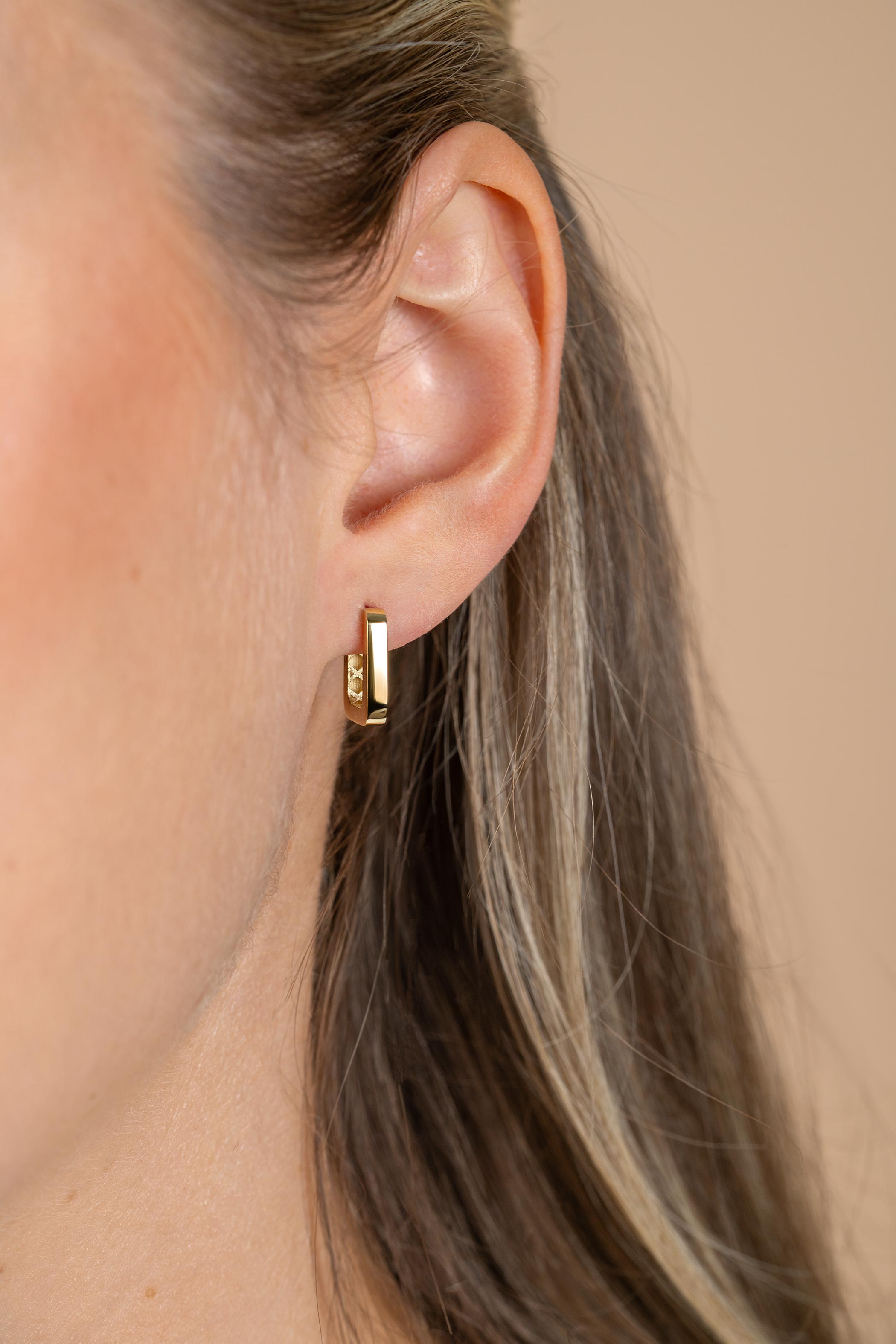 ZINZI GOLD klapcreolen rechthoek vk.buis 12.7x2.3