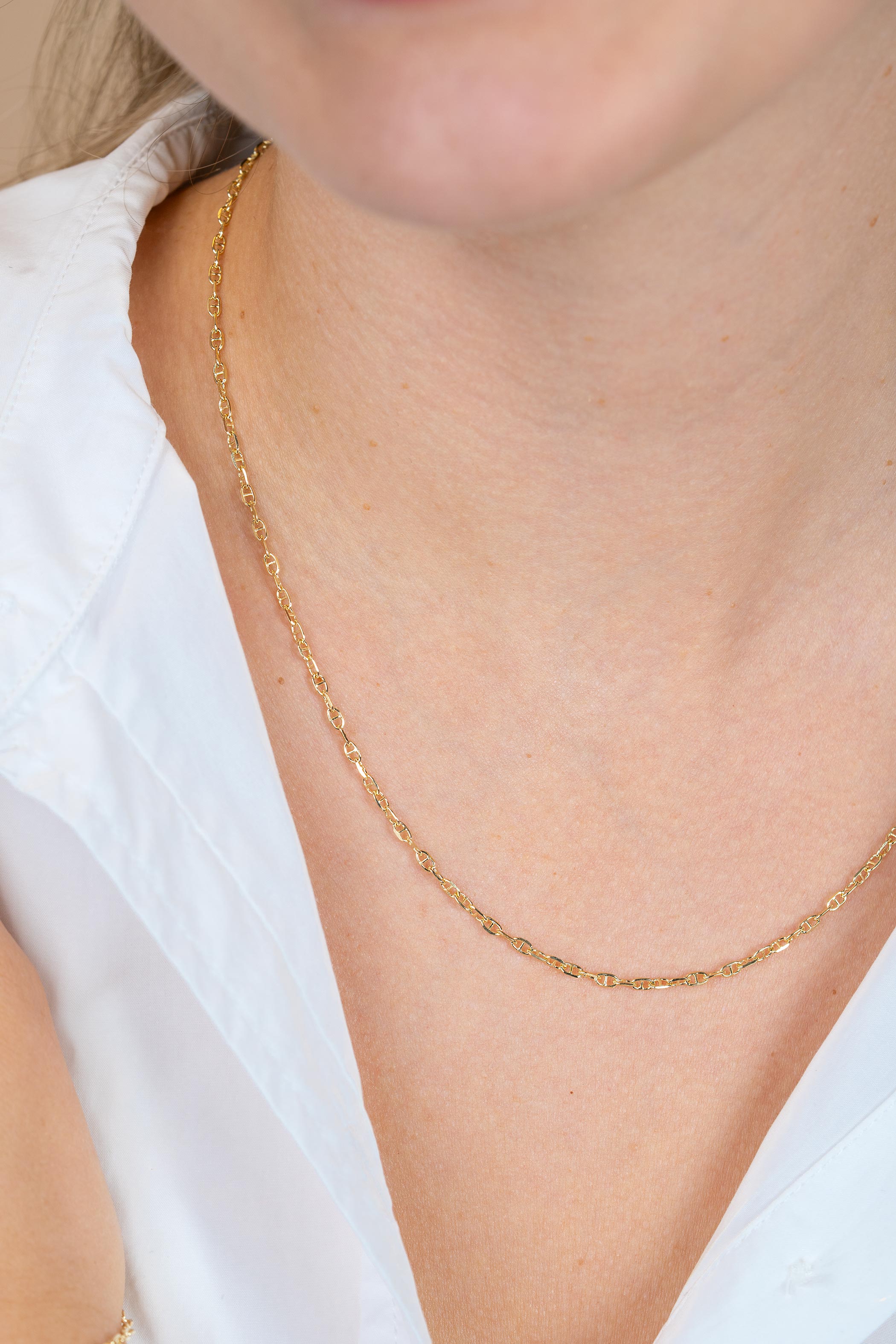 ZINZI GOLD collier marine schakels