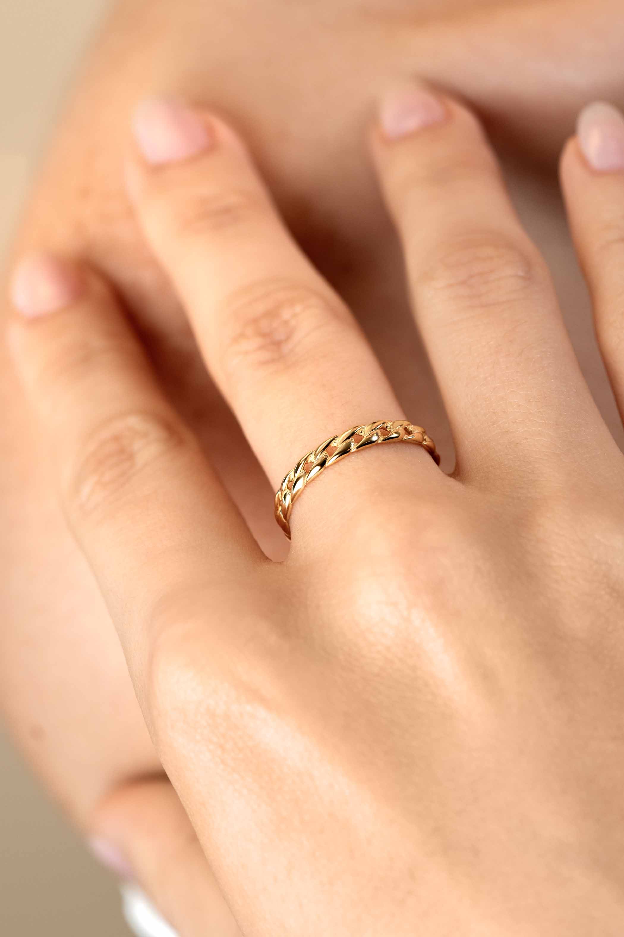 ZINZI Gold ring gourmet mt.56