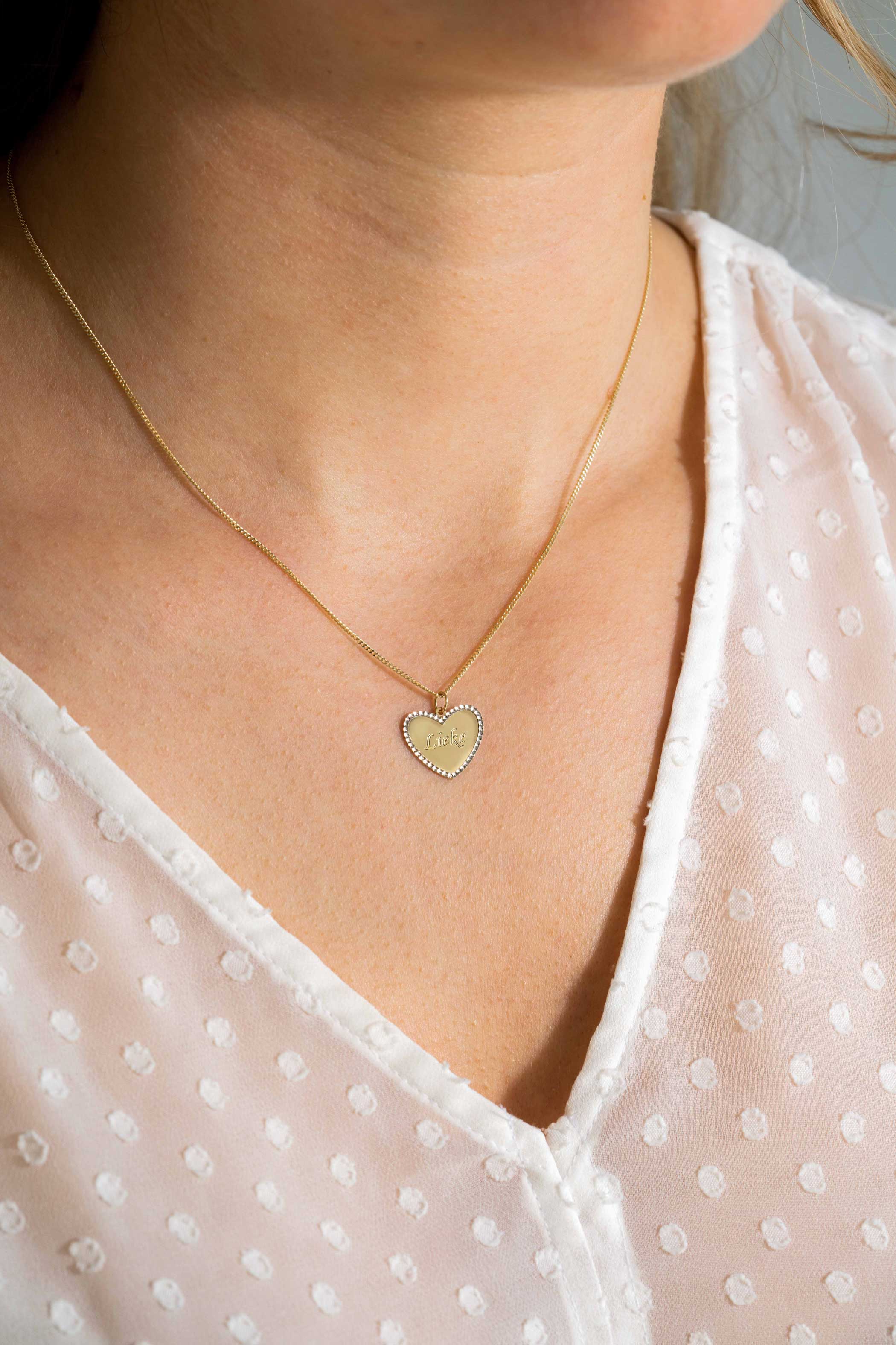 ZINZI GOLD hanger hart gediam. randje 15mm