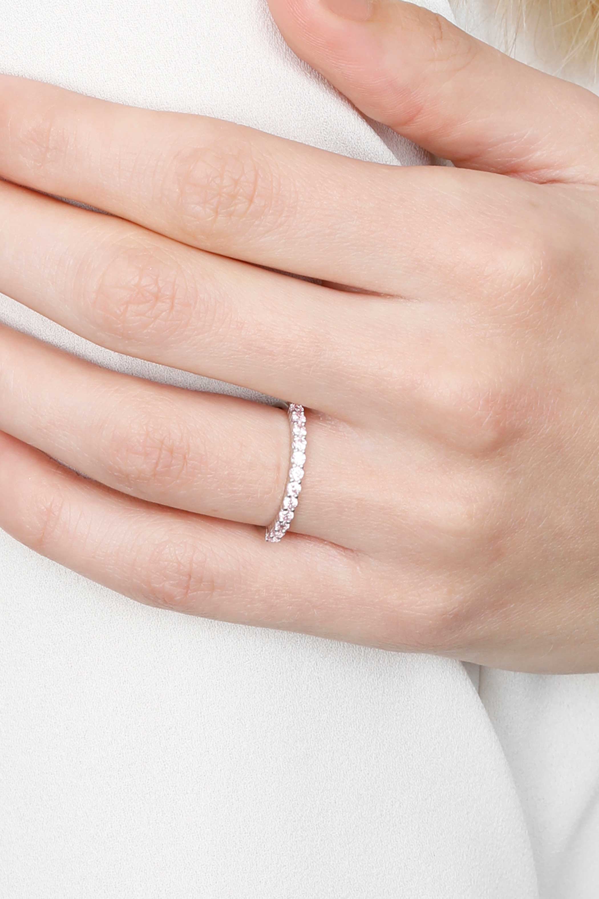 ZINZI silberner Ring rosa ZIR827R