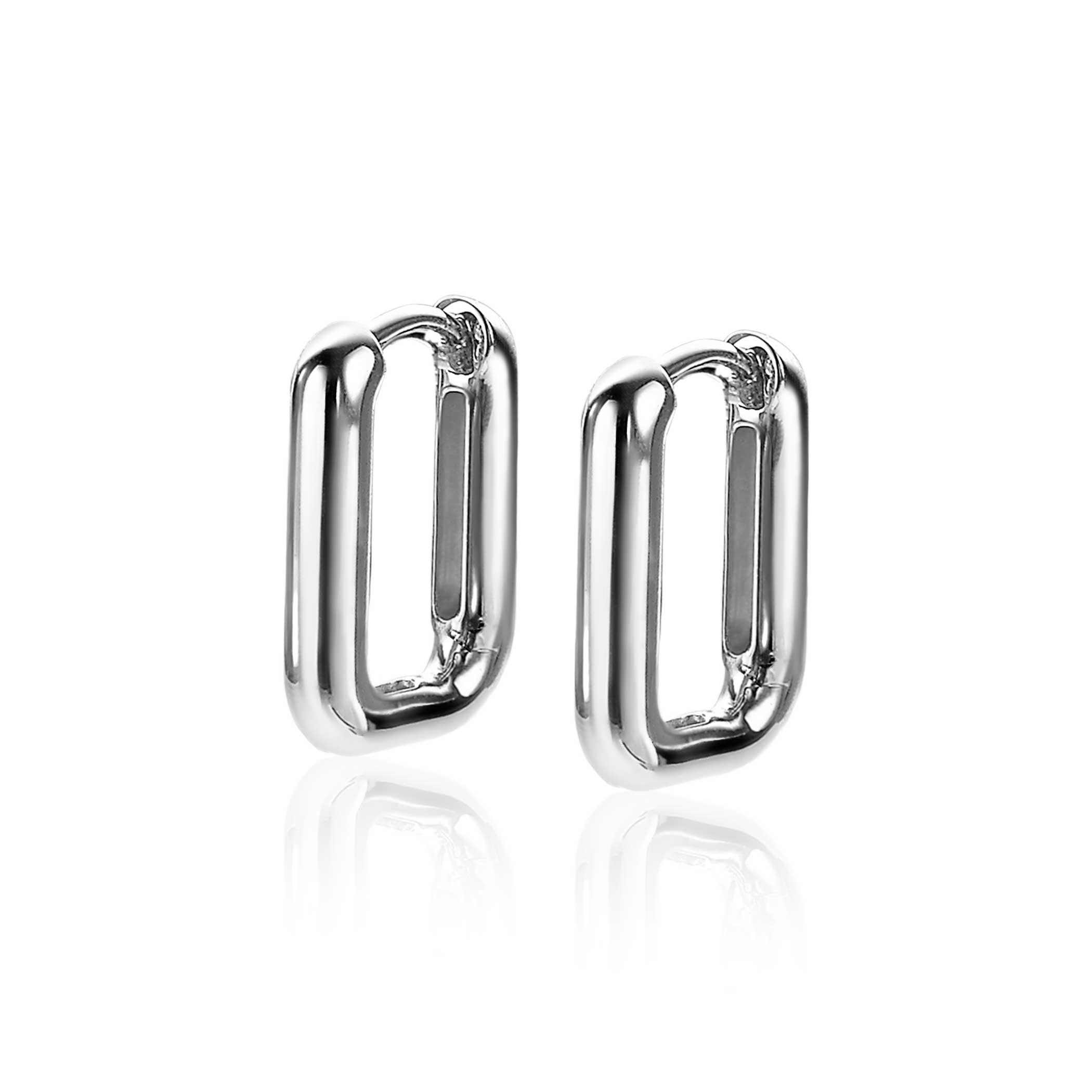 ZINZI silbernes Luxus Ohrringe 18x3mm ovale Form ZIO2222