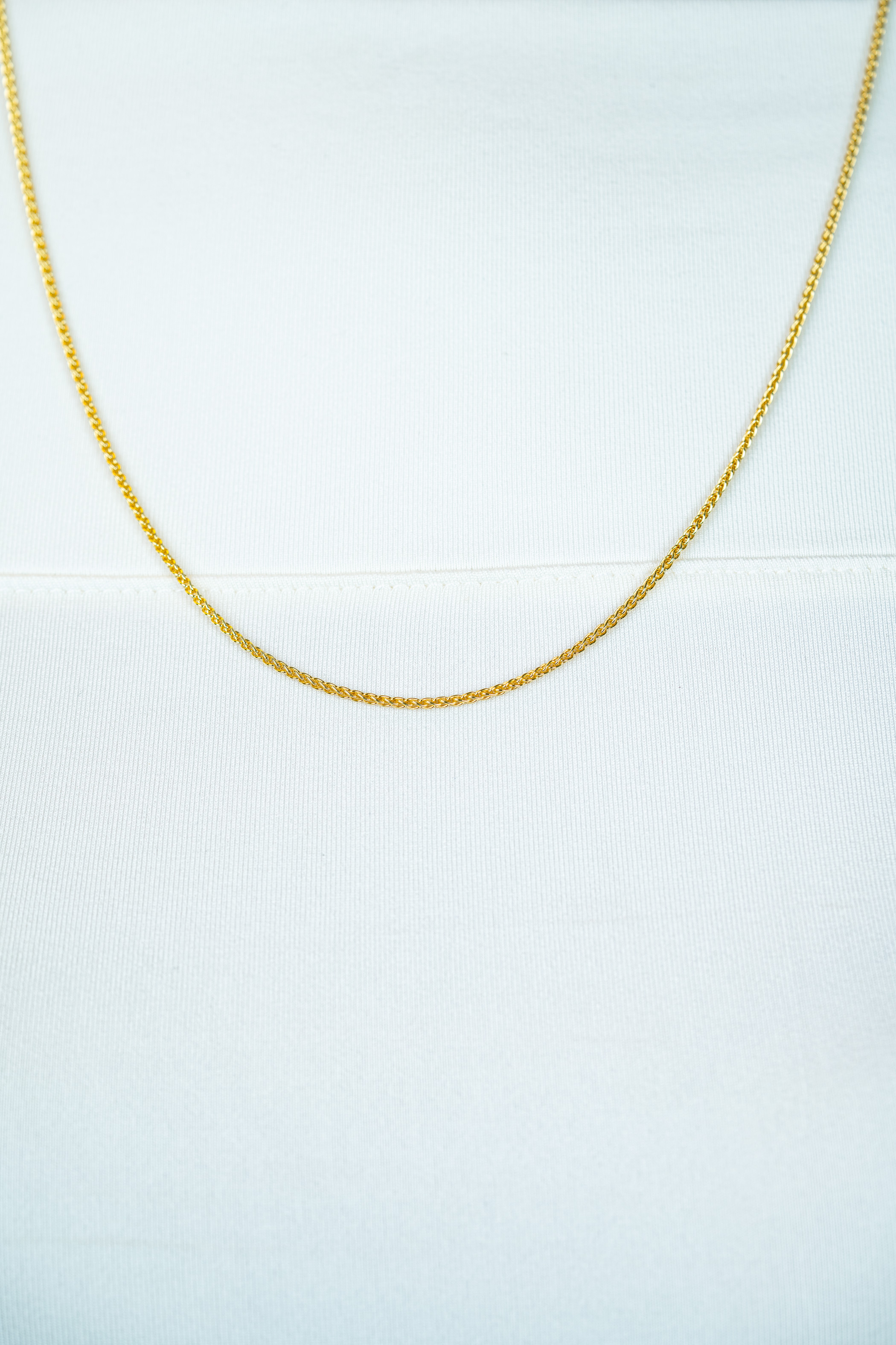 42cm ZINZI silberne Palmier Kette gelb vergoldet ZILC-P42G