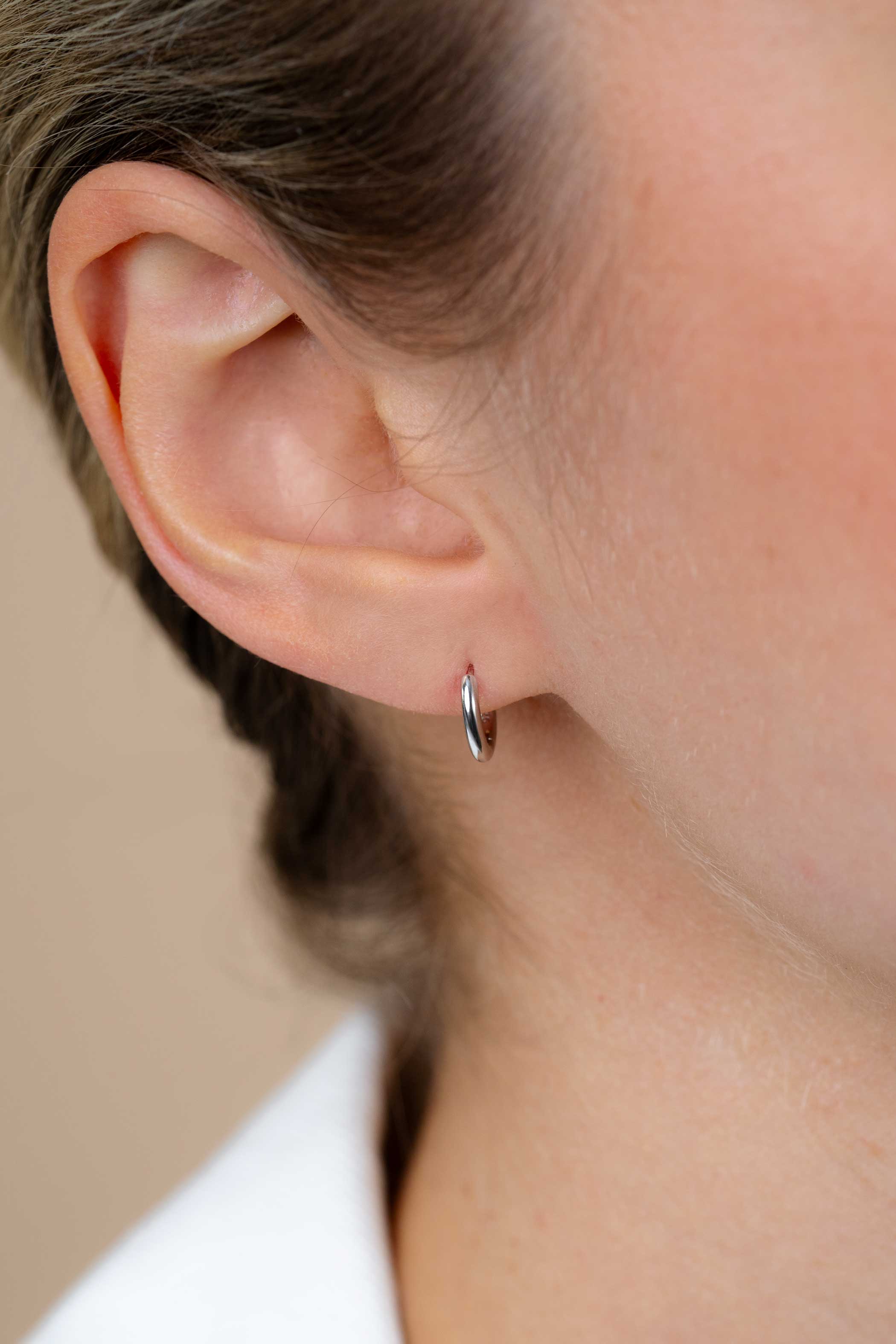 ZINZI silberne Luxus-Ohrringe glatt 10x2mm ZIO2261