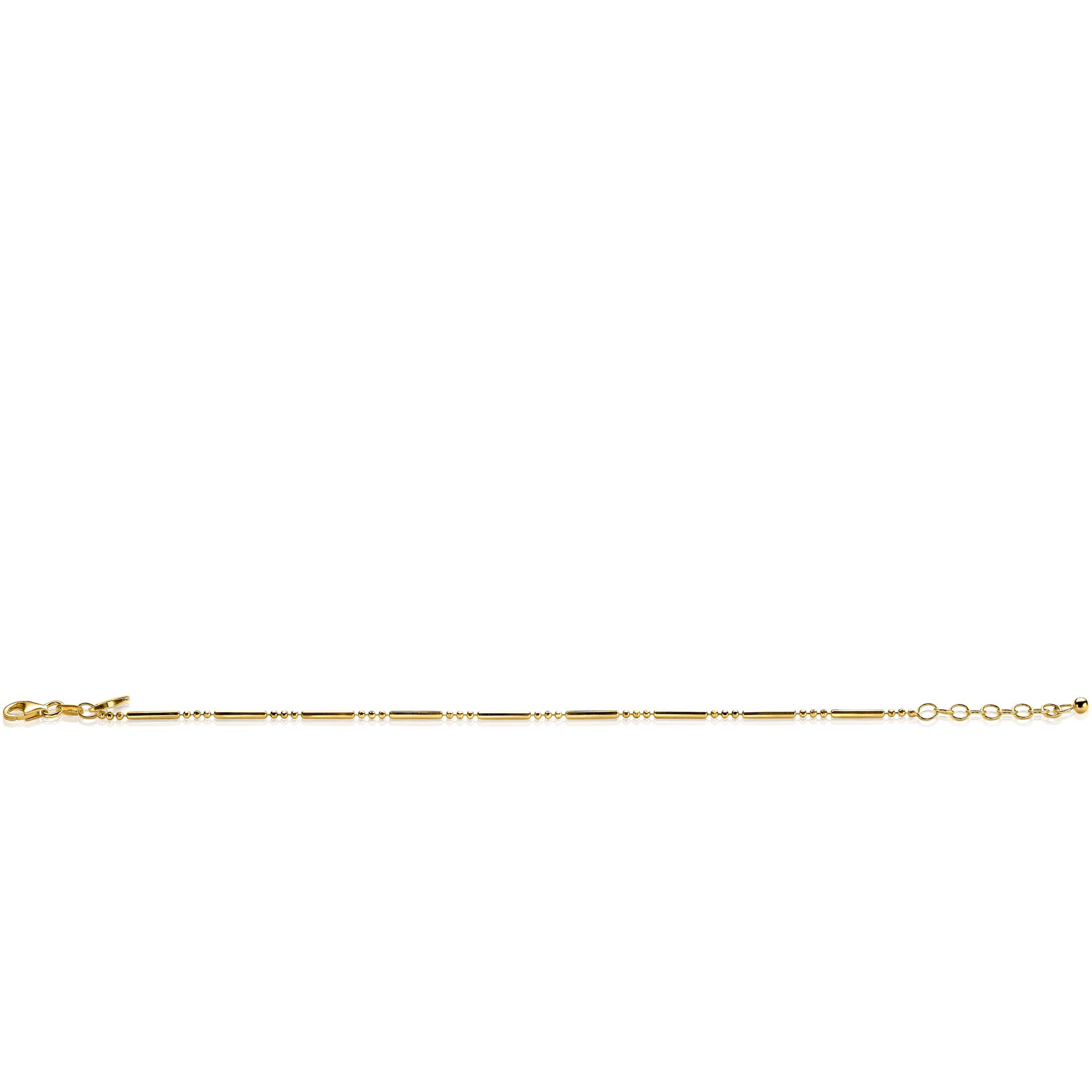 ZINZI silbernes Fantasie Armband 14K gelb vergoldet Stäbchen ZIA1452G