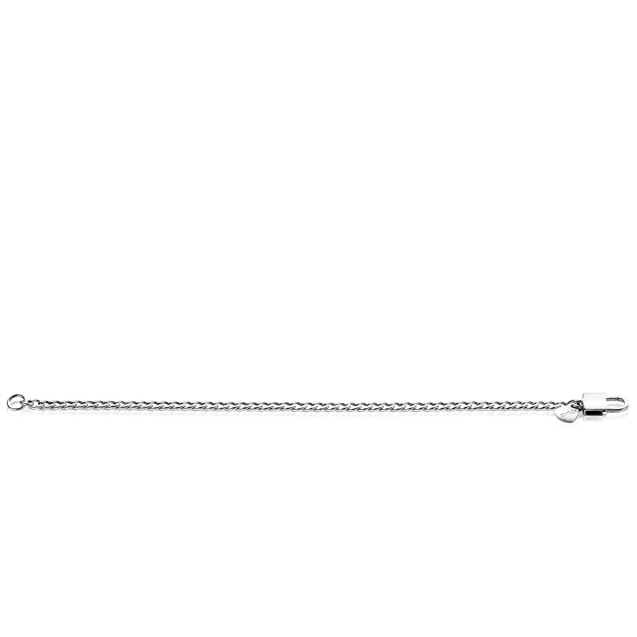ZINZI zlv. armband gourmet met slot sluiting