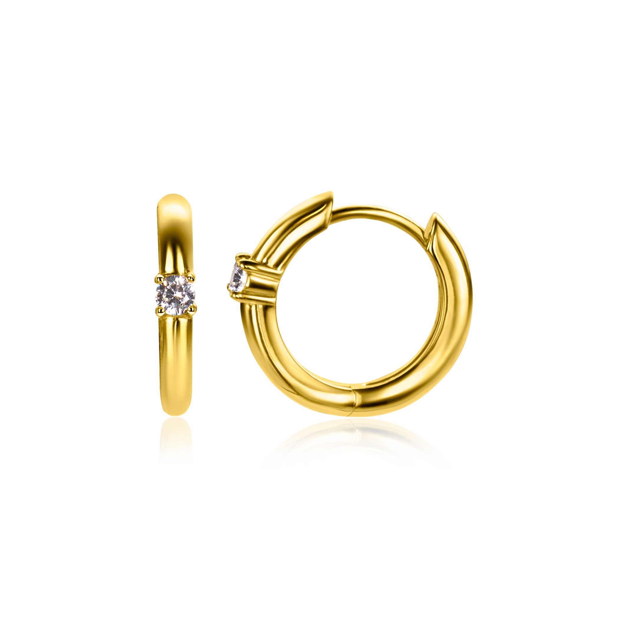 ZINZI zlv. oorringen gg.verg. birthstones wit cz.