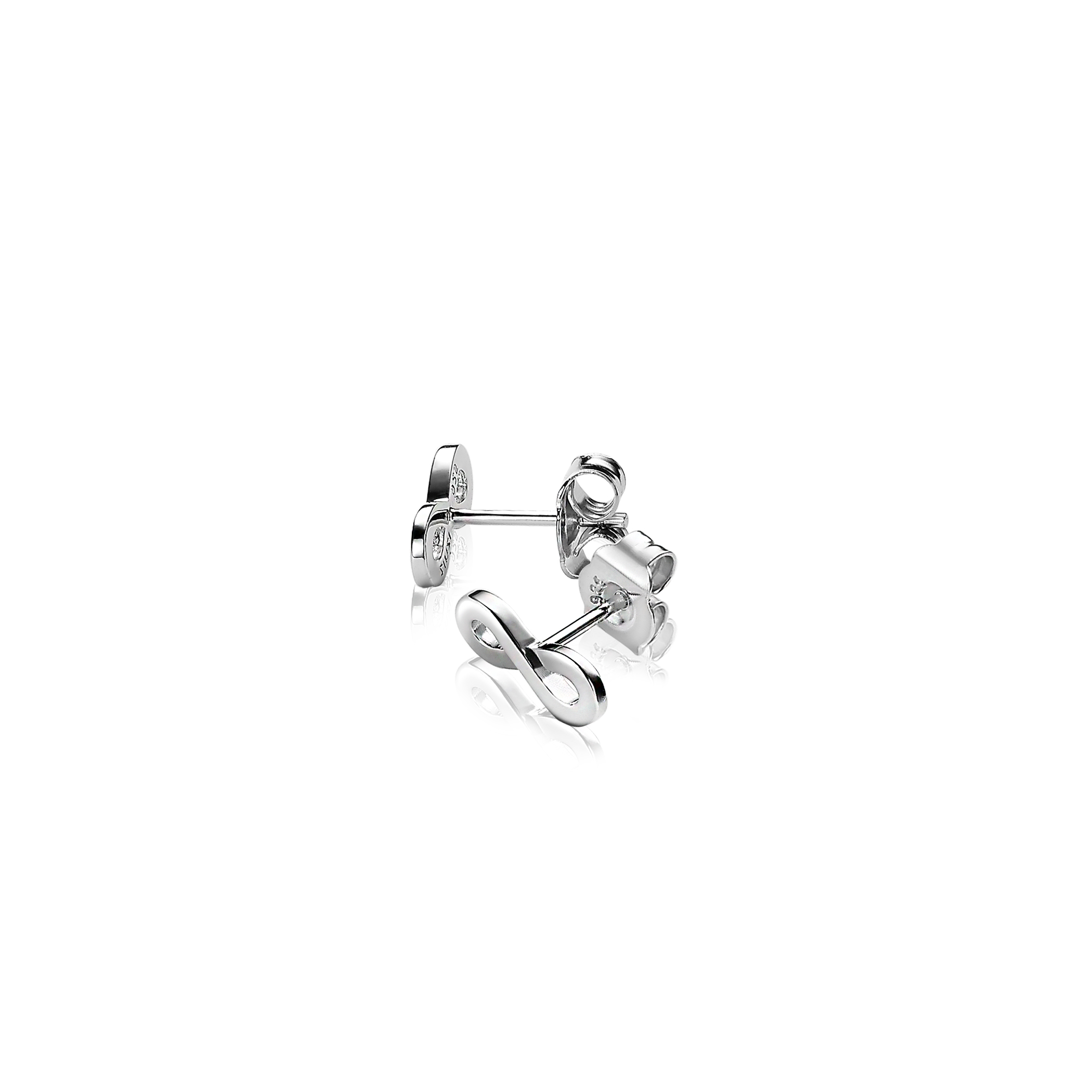 Zinzi silberne Ohrstecker infinity ZIO1065