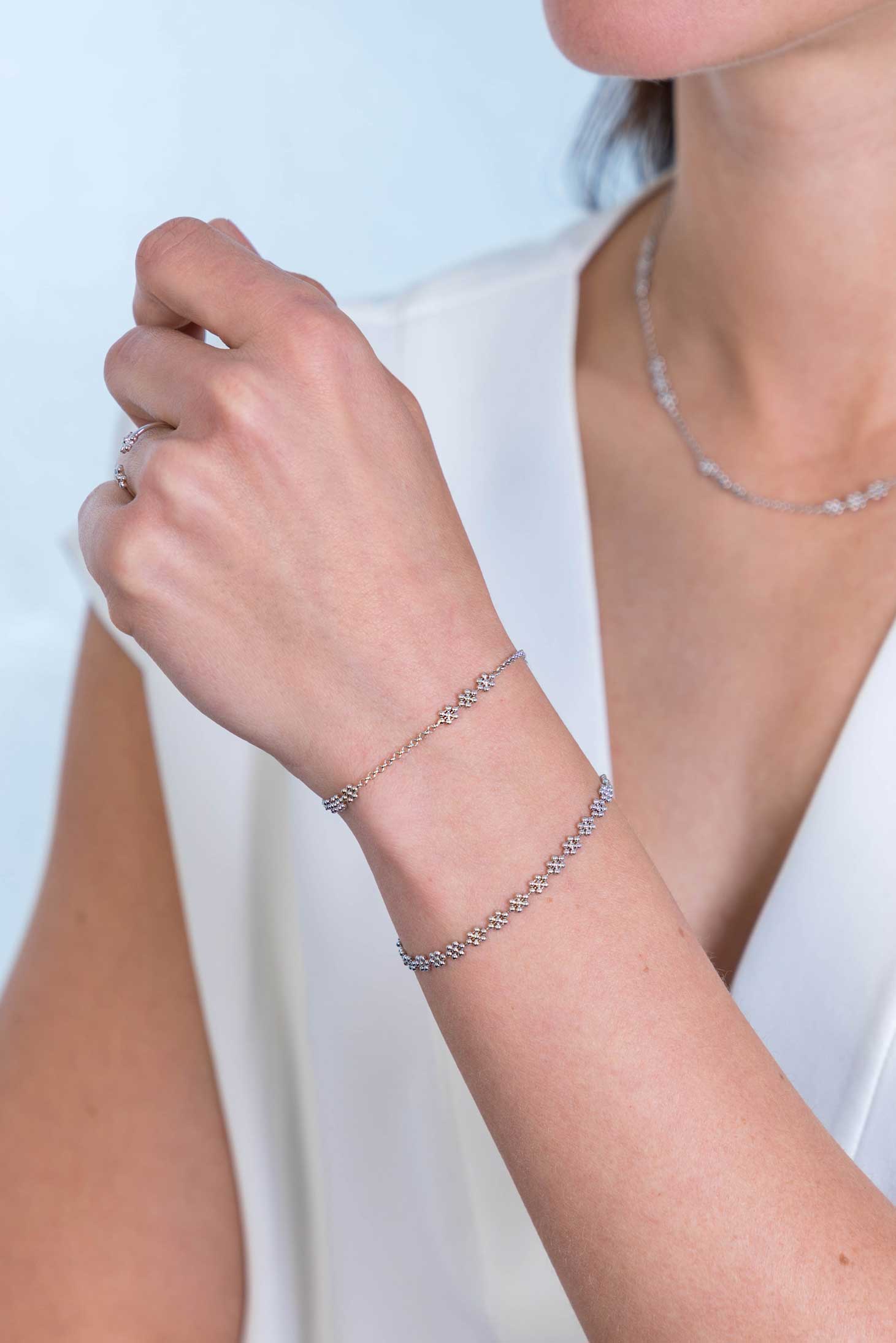 ZINZI silbernes Fantasie Armband Kugel Blumenform 17-20cm ZIA2184