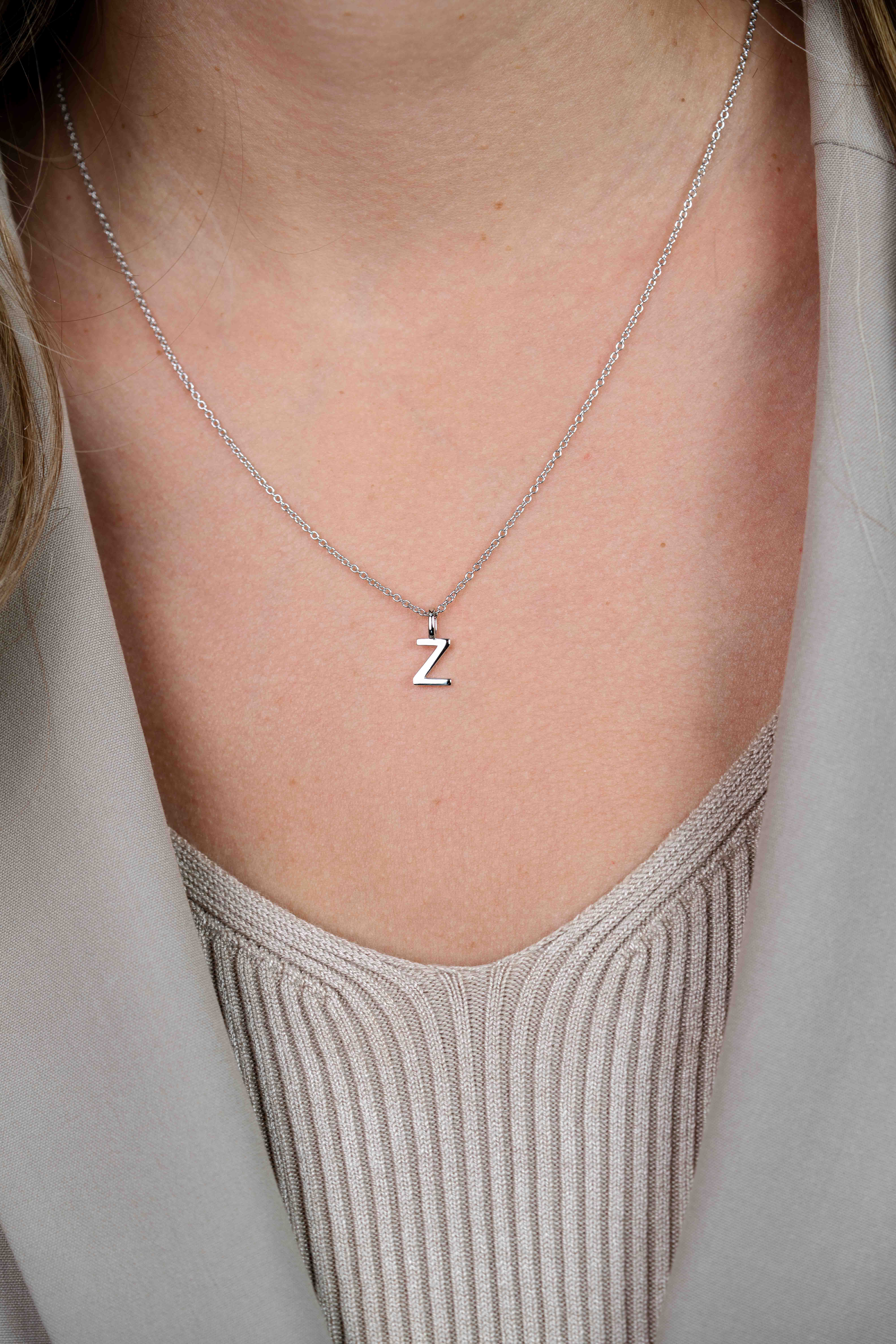 ZINZI silberner Buchstaben Anhänger Z ZIH2140Z