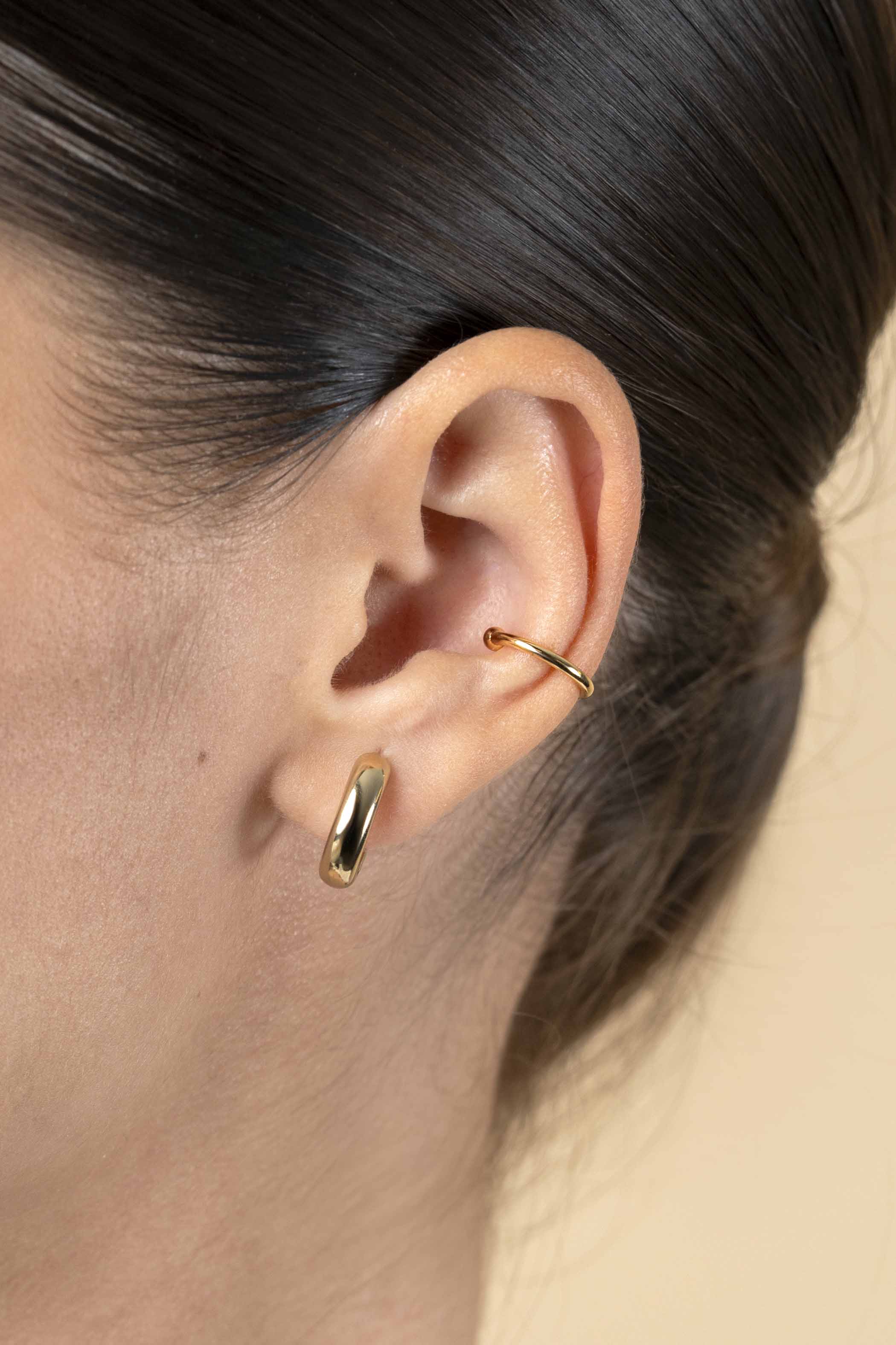 ZINZI zlv. earcuff gg.verg. glad