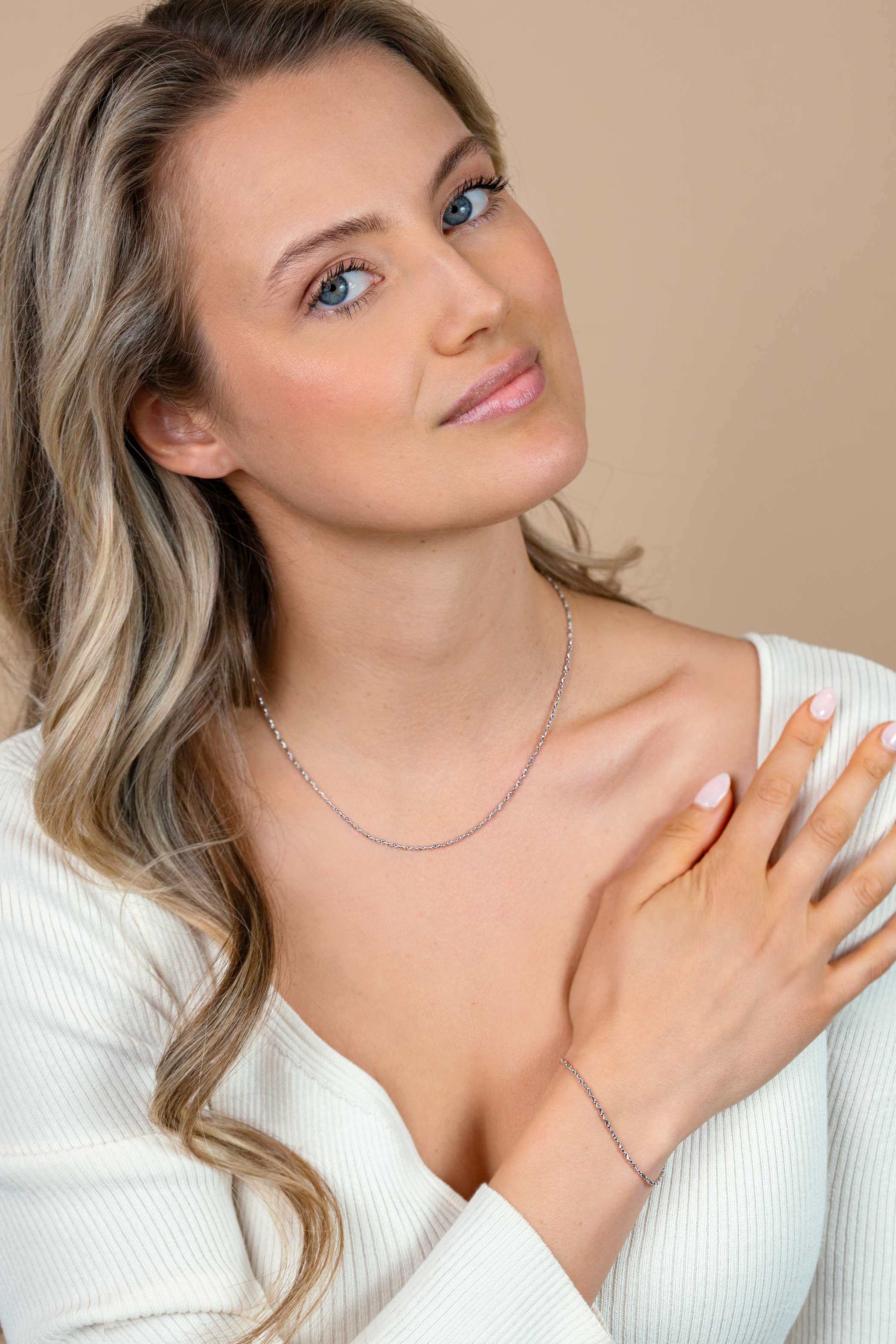 ZINZI zlv. collier fantasie 42+3cm