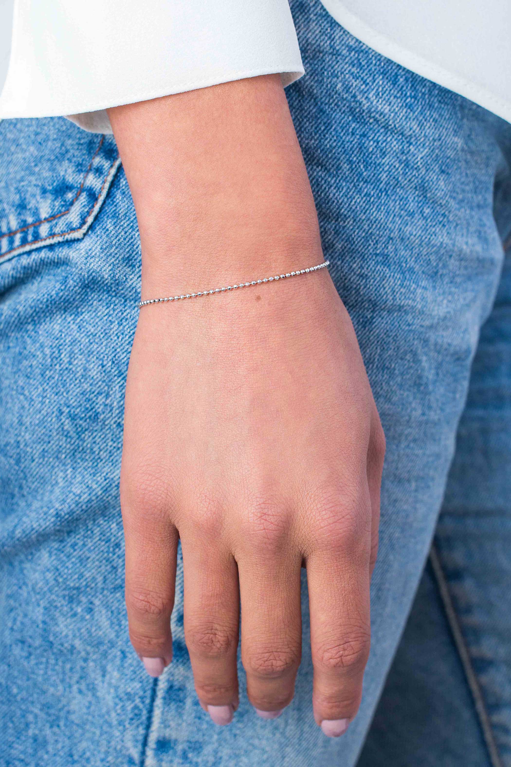 ZINZI silbernes Kugel Armband 1,5mm breit 17-19,5cm ZIA1909