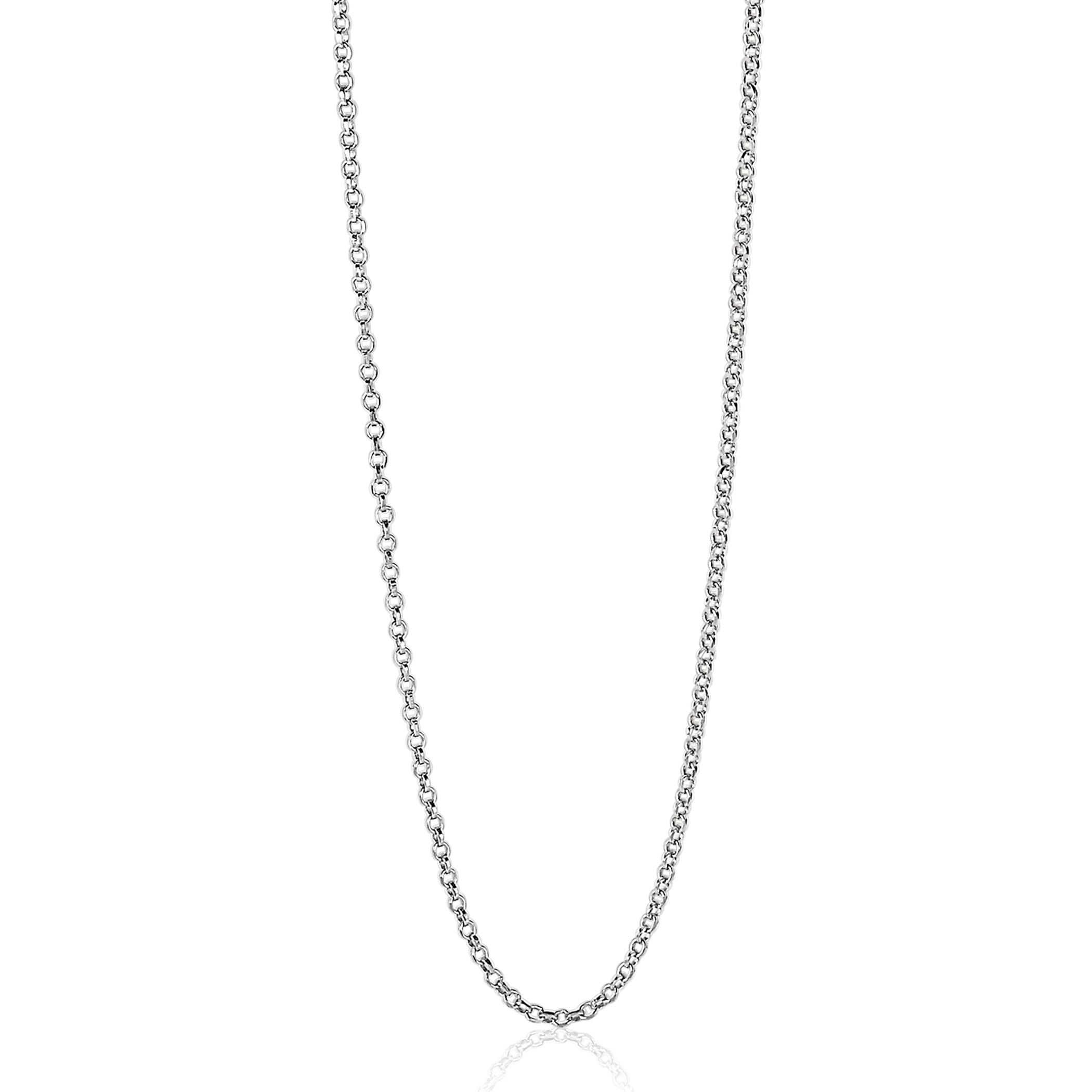 45cm ZINZI silberne Jasseron Kette ZILC-J45