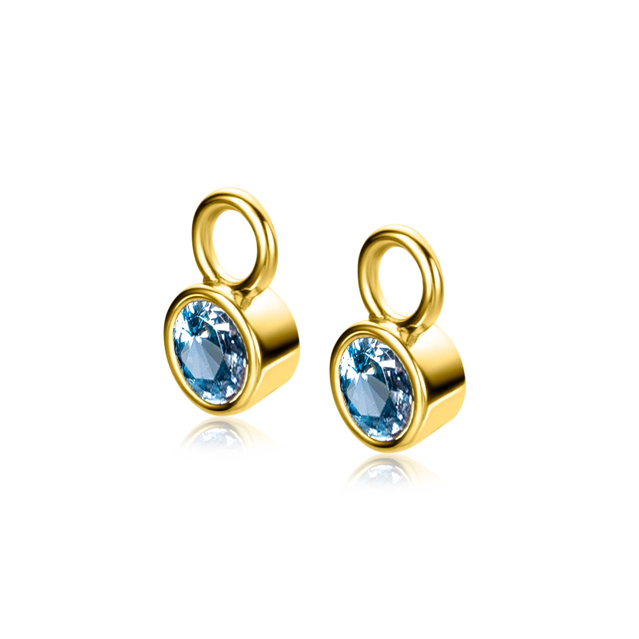 ZINZI zlv.oorbedels gg.verg. birthstones topaas cz