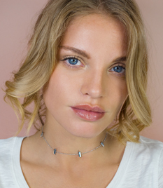 ZINZI silberner Choker 32+7cm Stäbchen ZICHOK1493