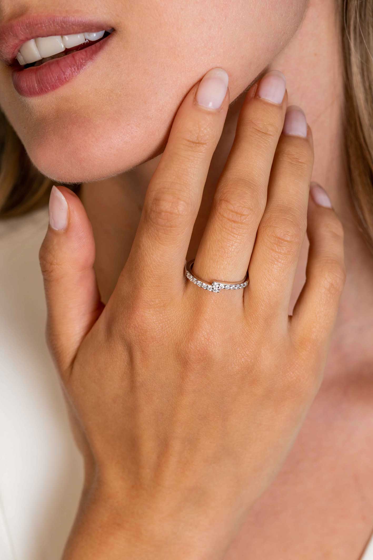 ZINZI zlv. ring slag model met zirconia's mt.56