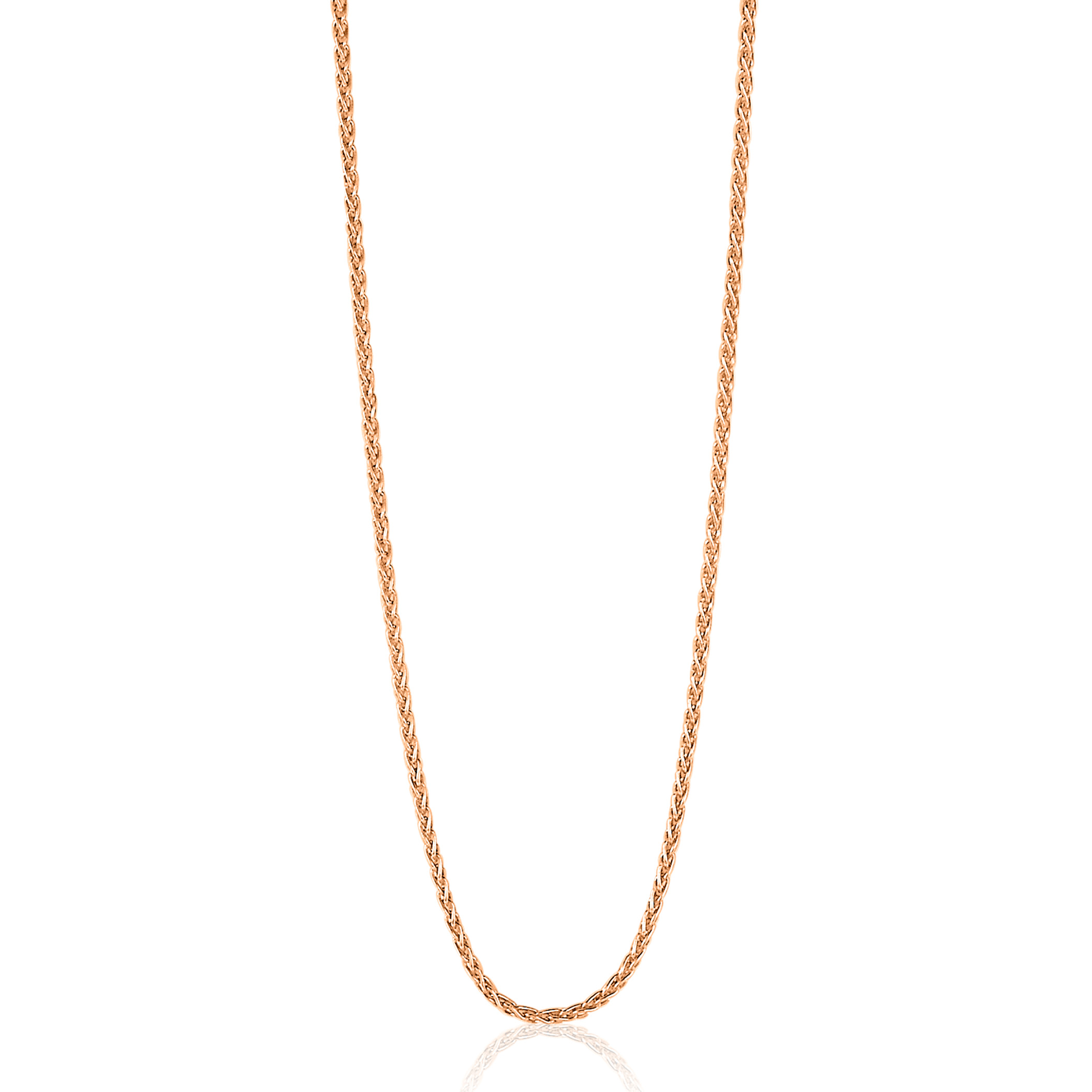 ZINZI zlv. palmier collier 45 cm rosé verguld