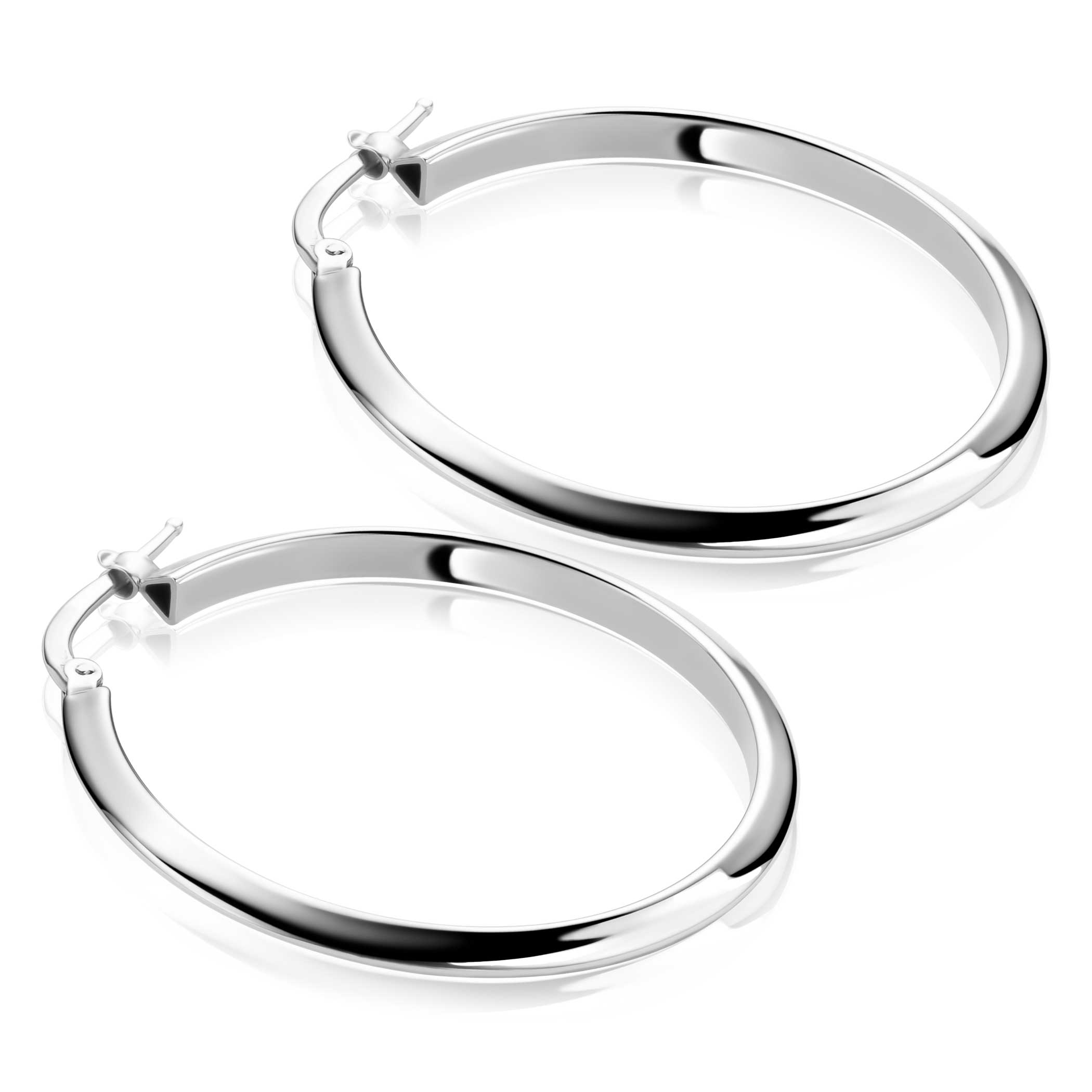 ZINZI zlv. oorringen rond driehoek buis