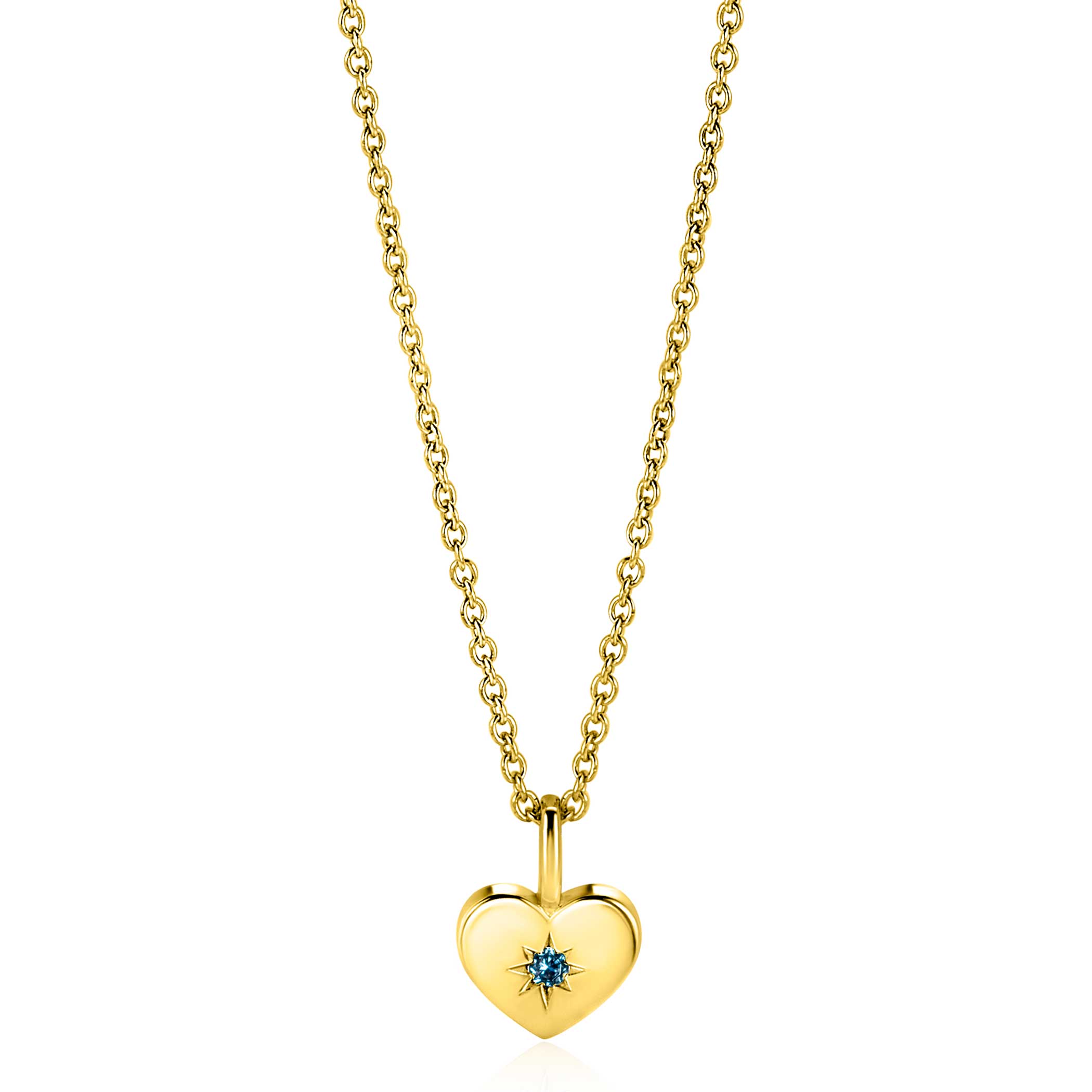 ZINZI zlv. hanger gg.verg.hart birthstones topaas cz
