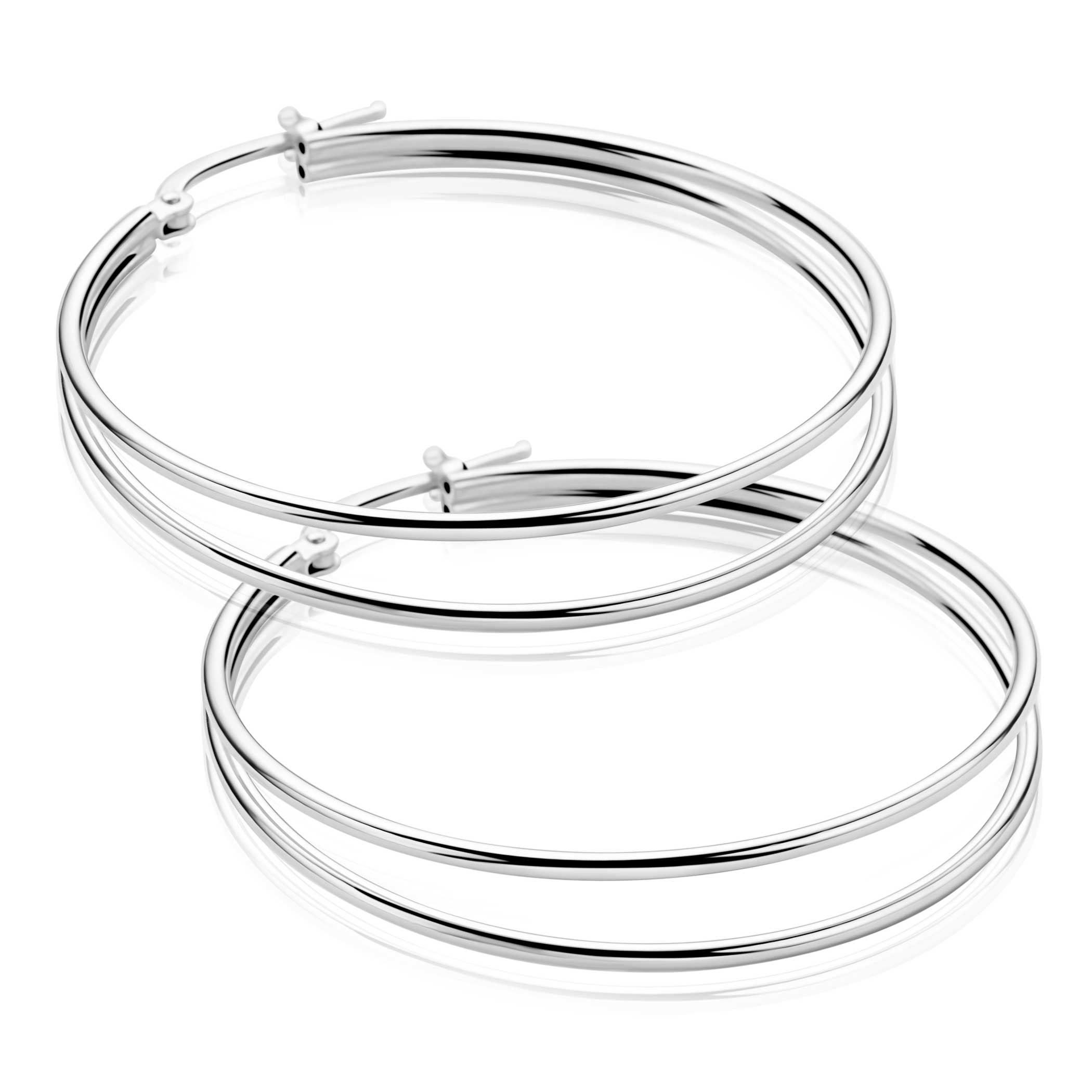 ZINZI zlv. oorringen dubbele draad