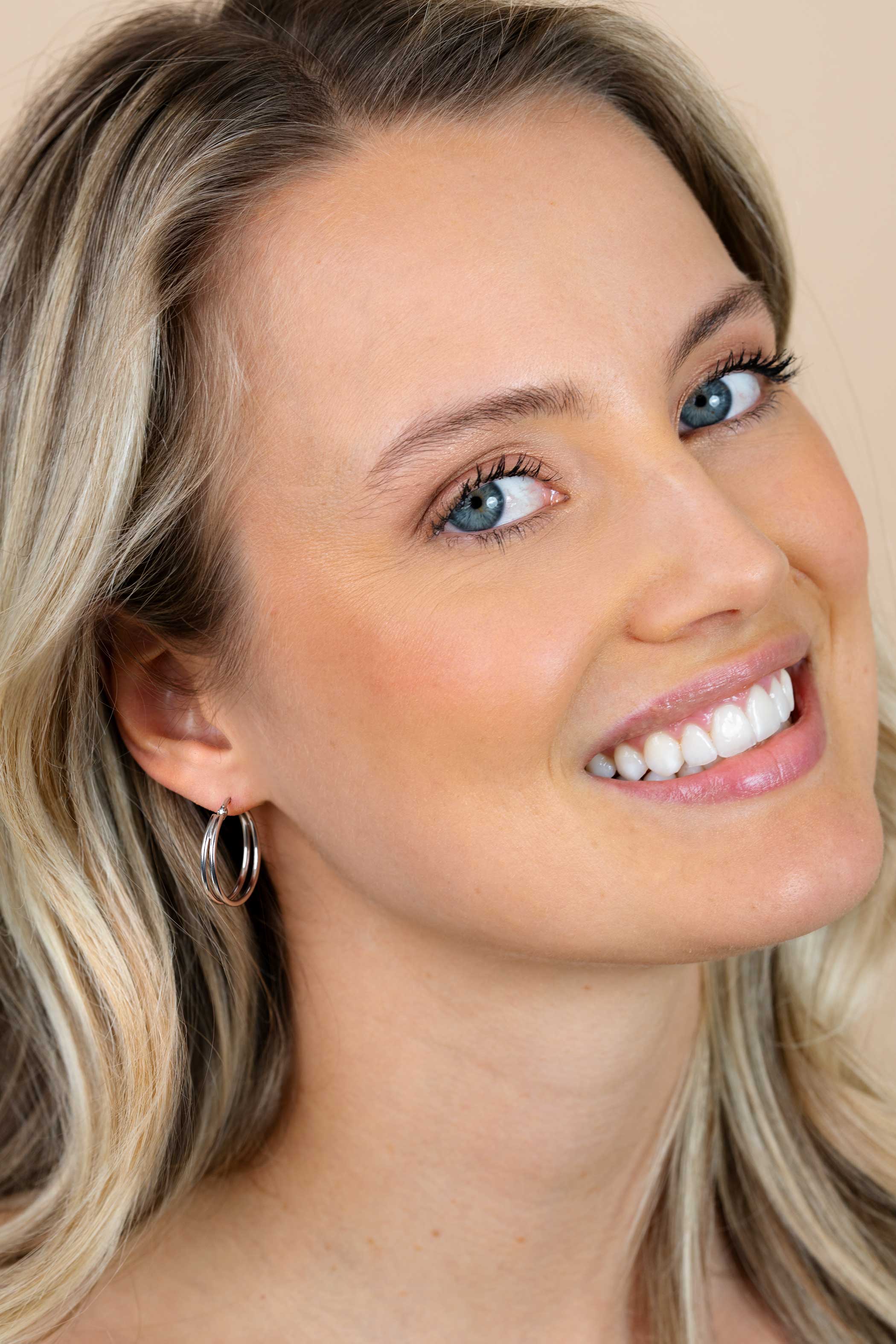 ZINZI zlv. oorringen dubbele draad