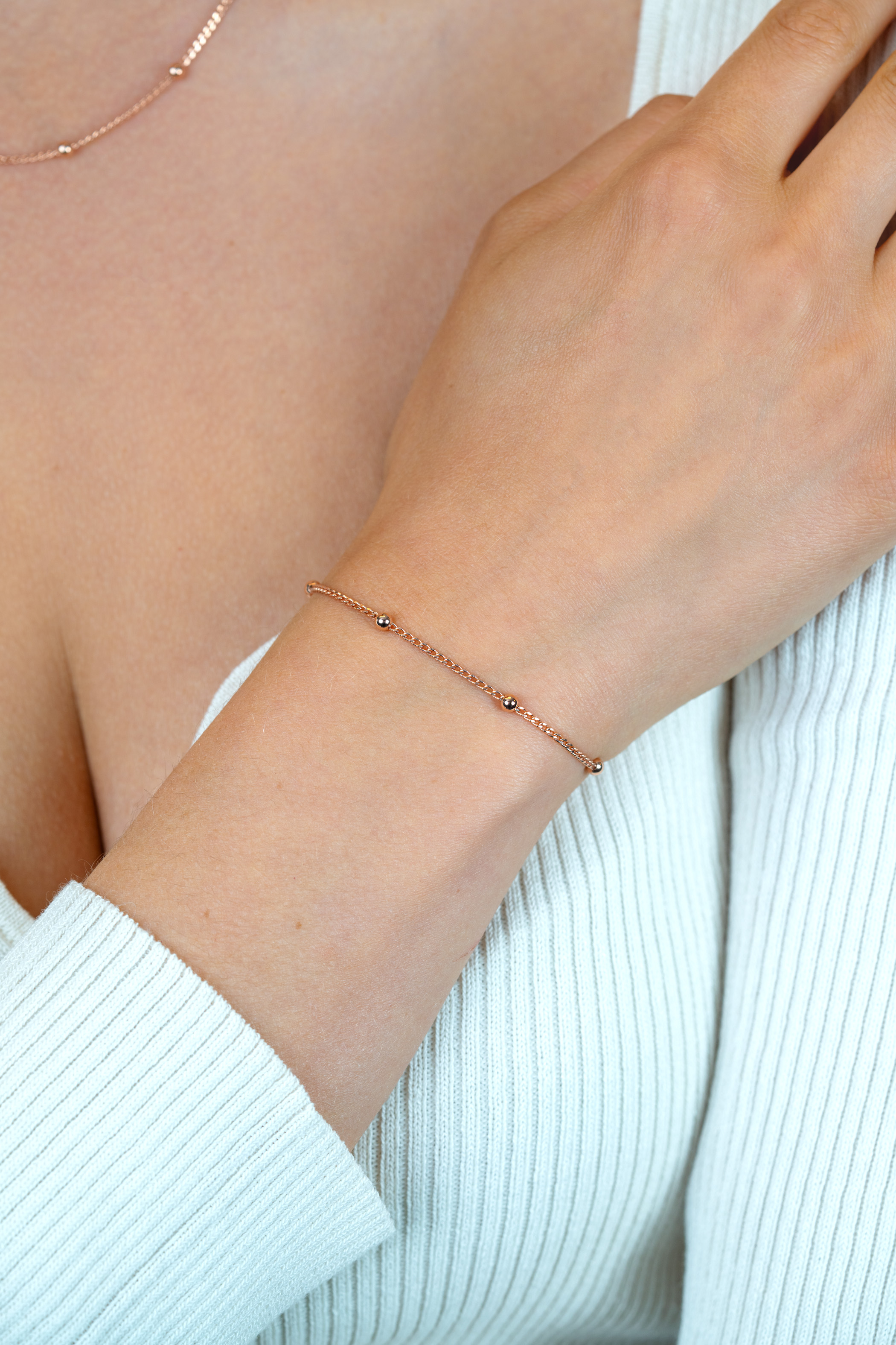 ZINZI zlv. armband gourmet rosevg gratis bij horloge