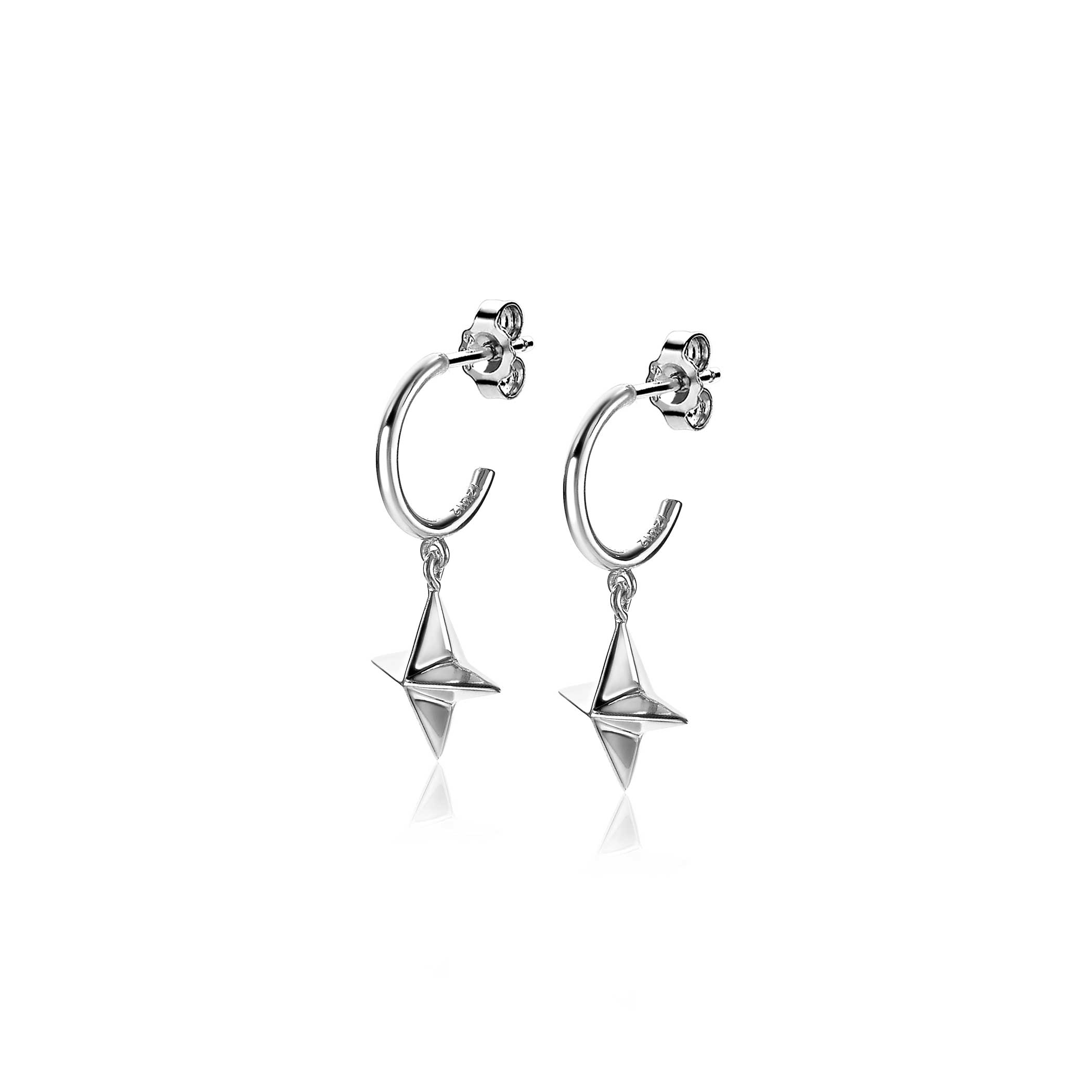 ZINZI silberne Ohrringe Stern Charm ZIO1979
