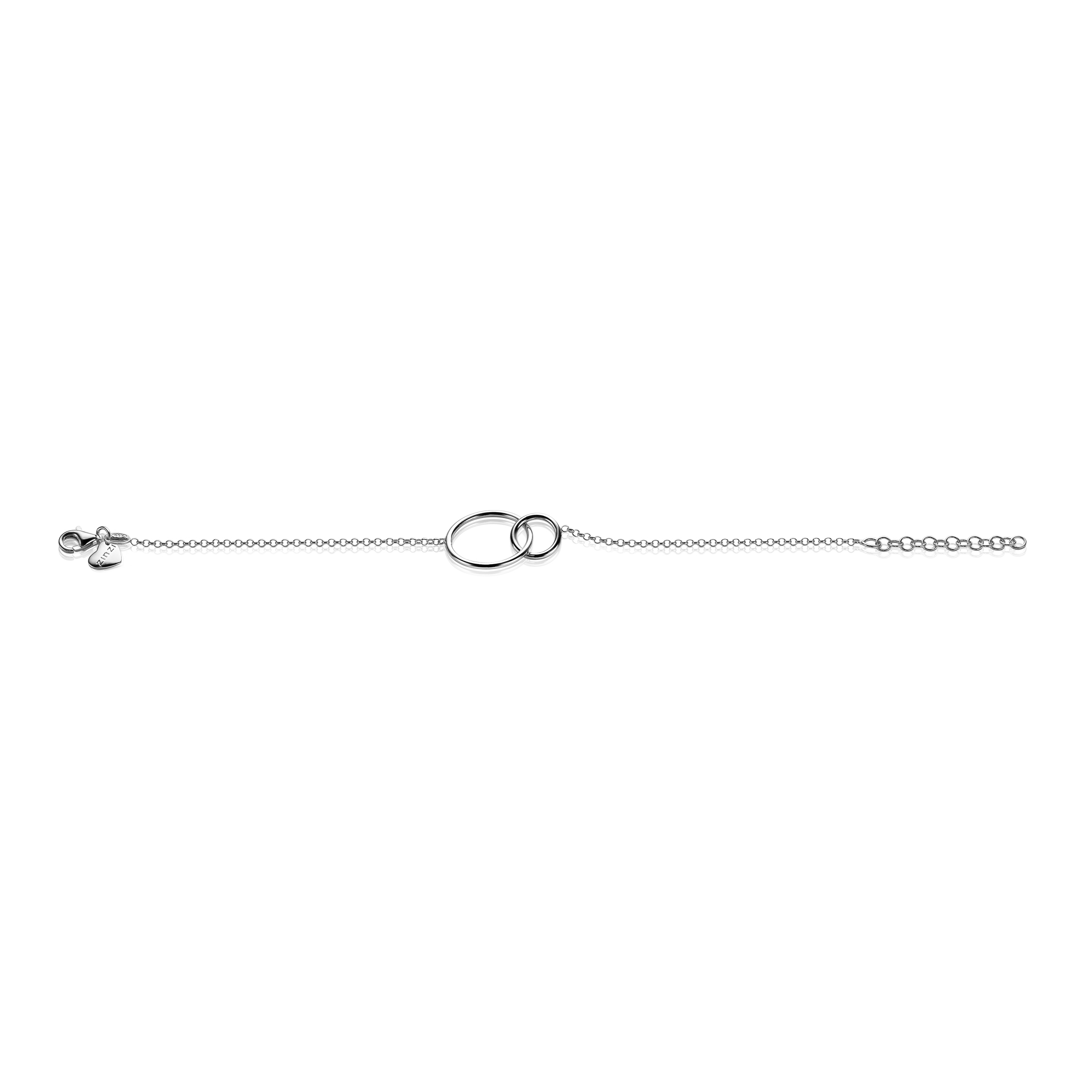 Zinzi silbernes Armband runde Formen16-19cm ZIA1278