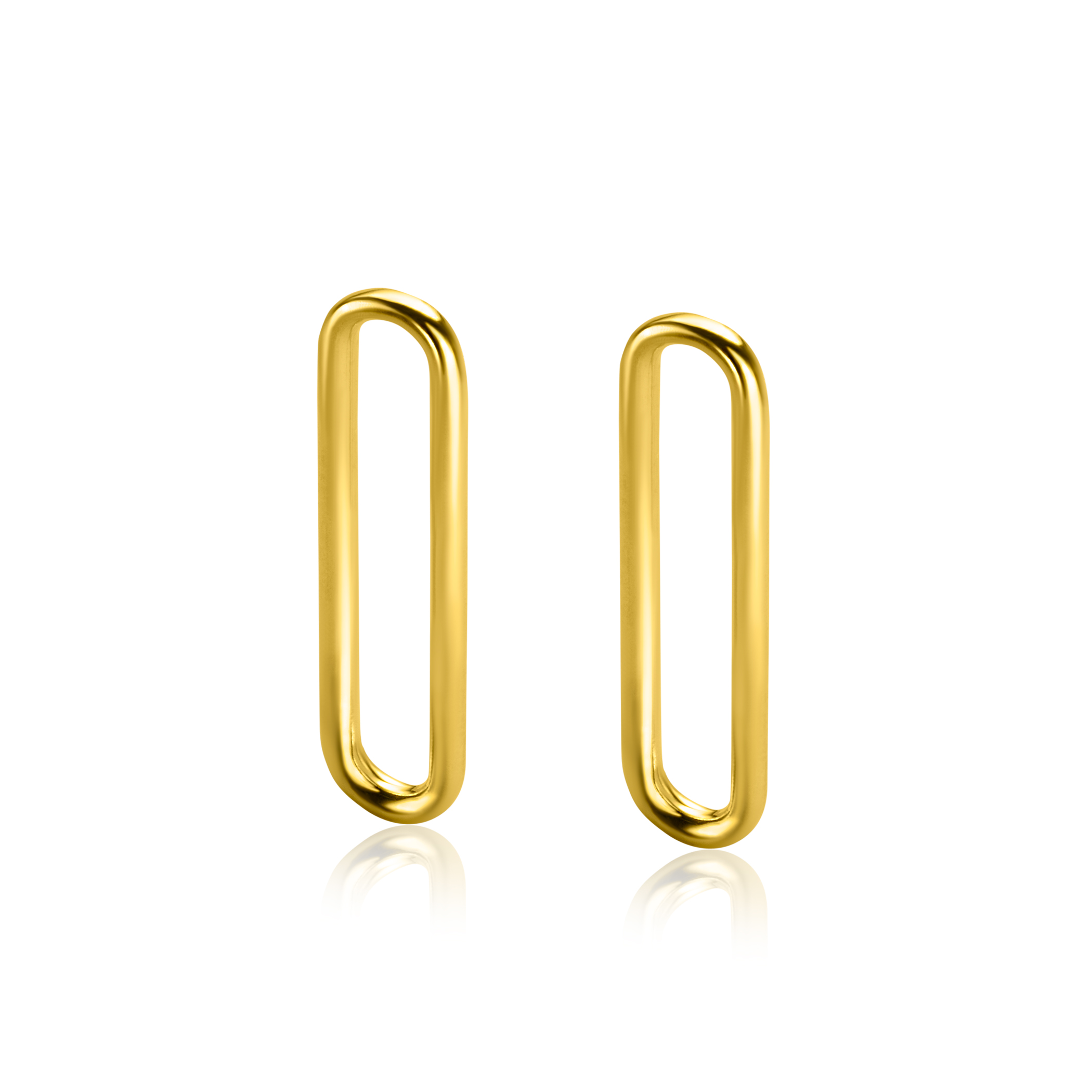 ZINZI zlv. oorbedels gg.verg.paperclip glad 28mm
