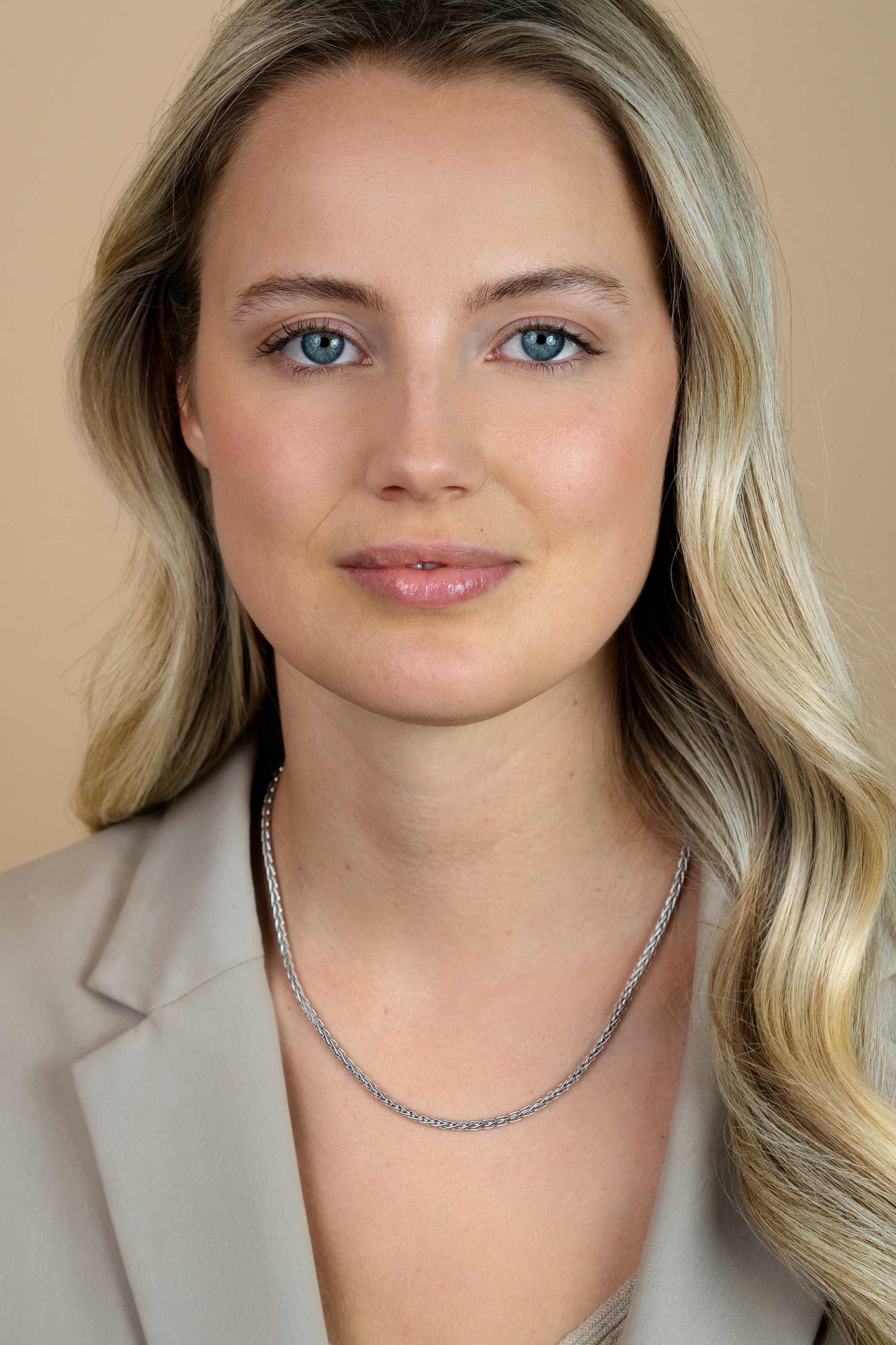 ZINZI silberne Gliederhalskette Palmier massiv 3mm breit 45cm ZIC1912