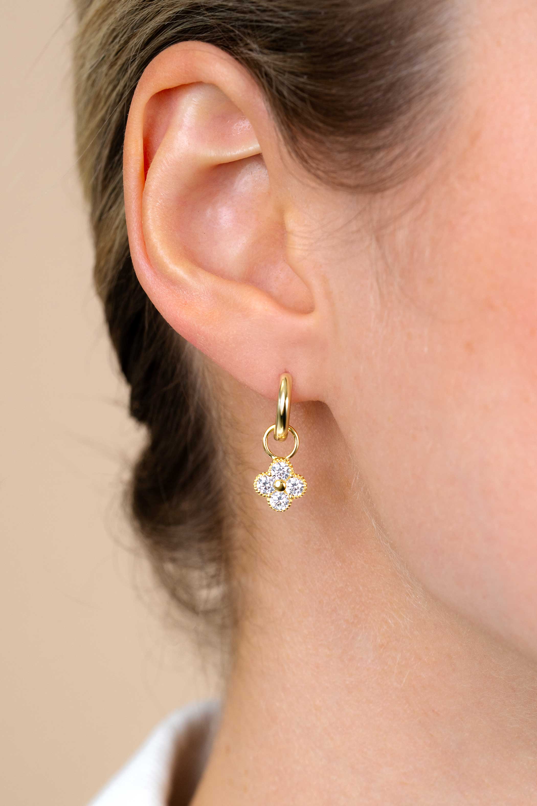 ZINZI silberne Ohrringe gelb vergoldet 12 x 3mm ZIO194G