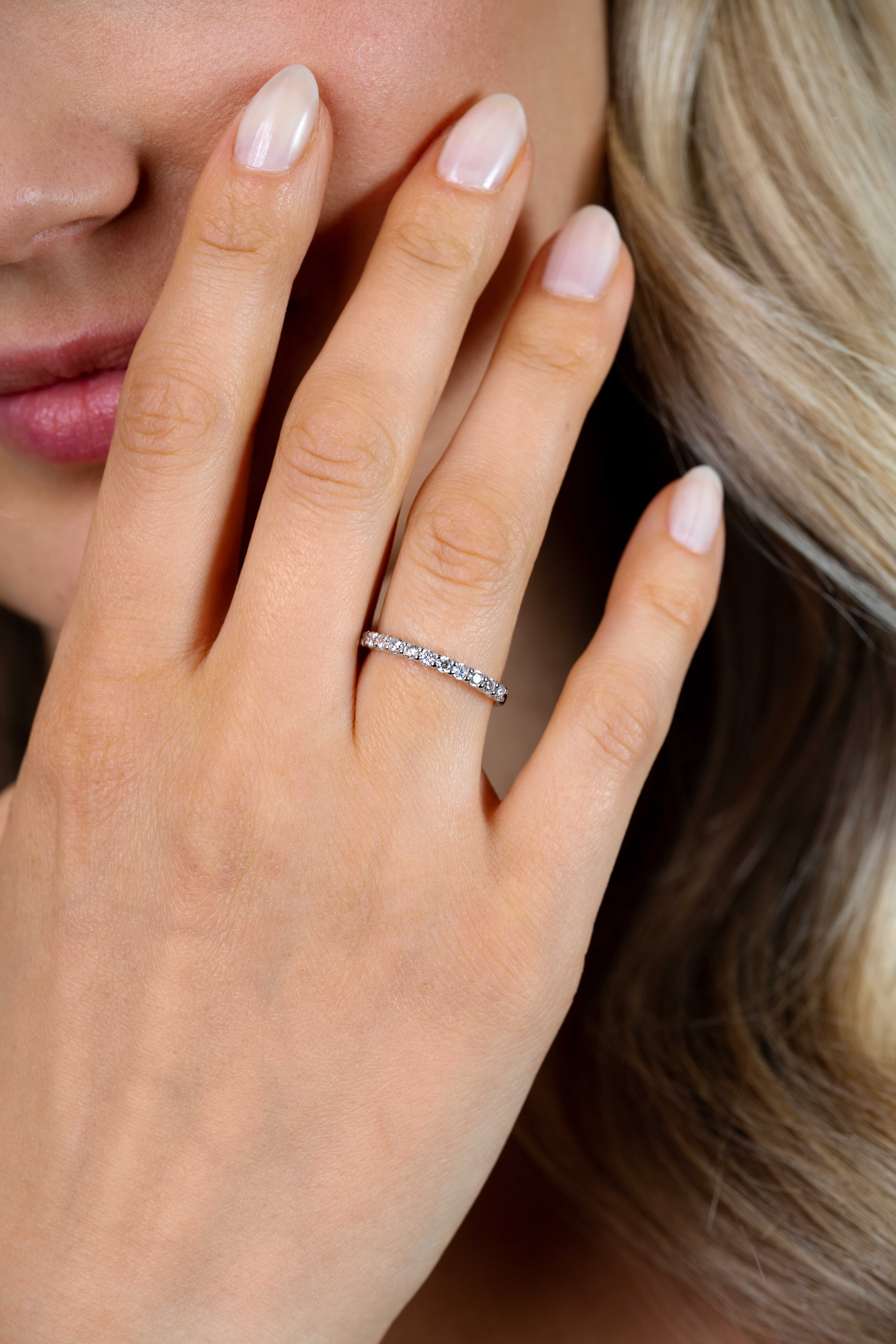 ZINZI silberner Ring weiß ZIR827