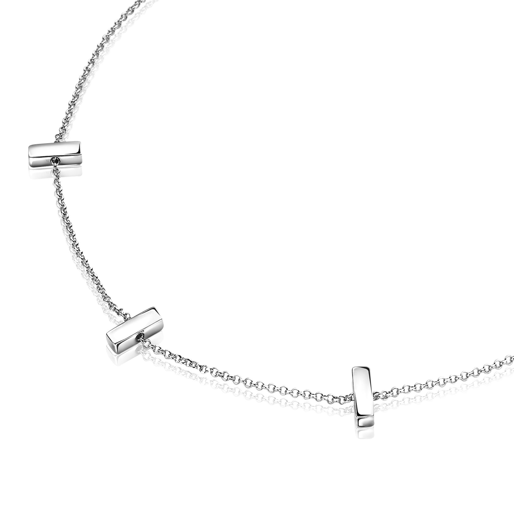 ZINZI silberner Choker 32+7cm Stäbchen ZICHOK1493