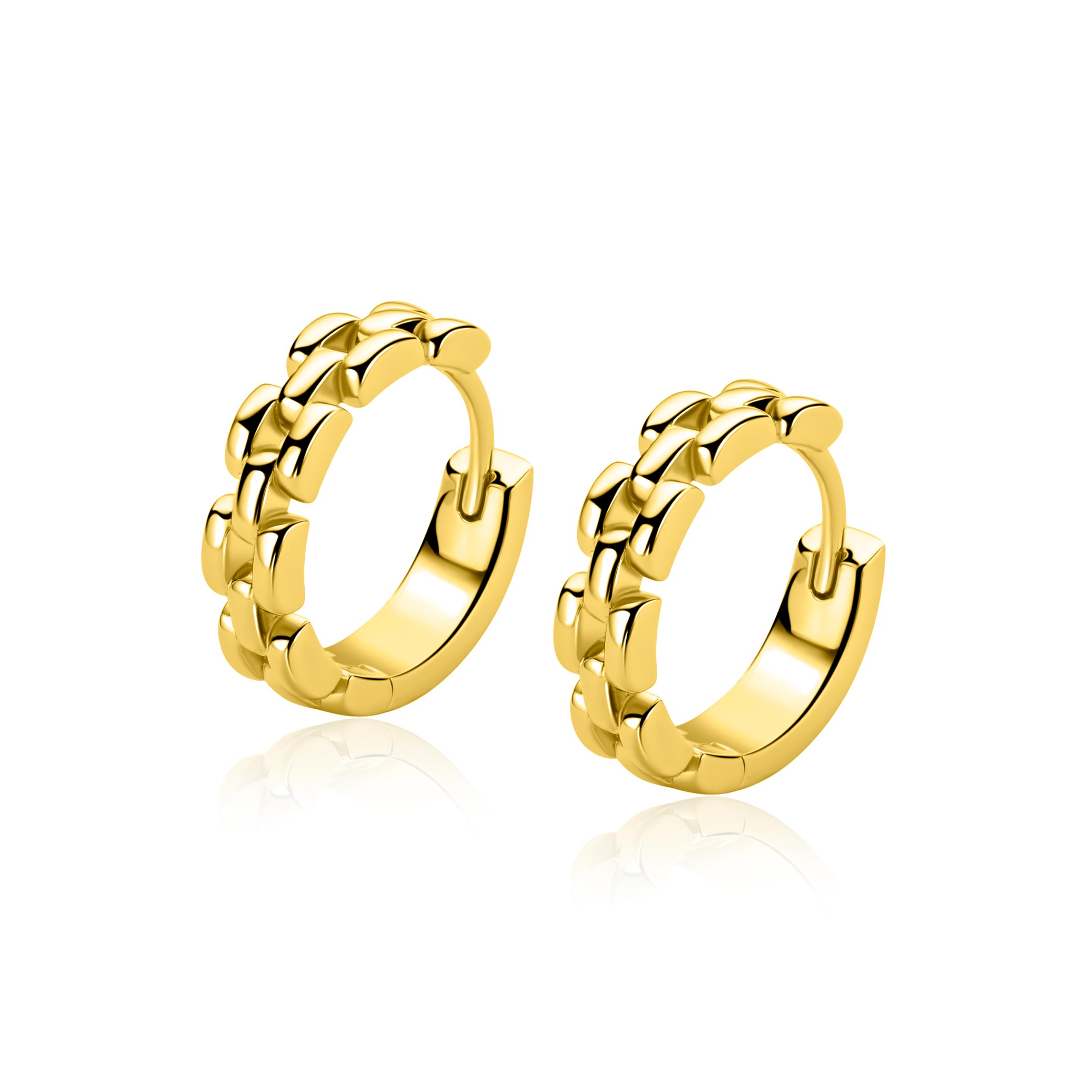 ZINZI zlv. oorringen rolex-style gg verg. 16.5x4mm