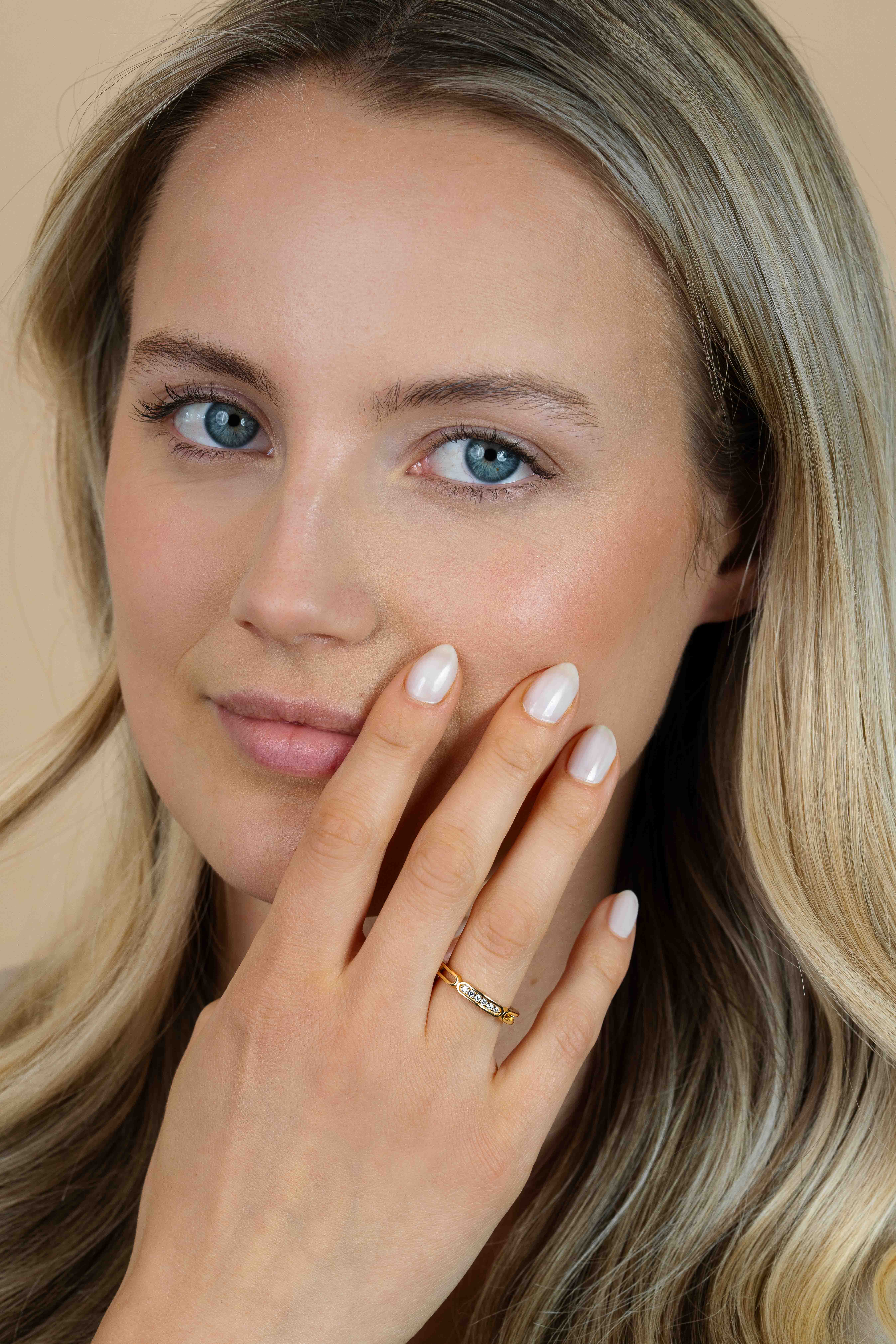 ZINZI zlv. aanschuifring bic.ovale vormen/zirc. mt.56