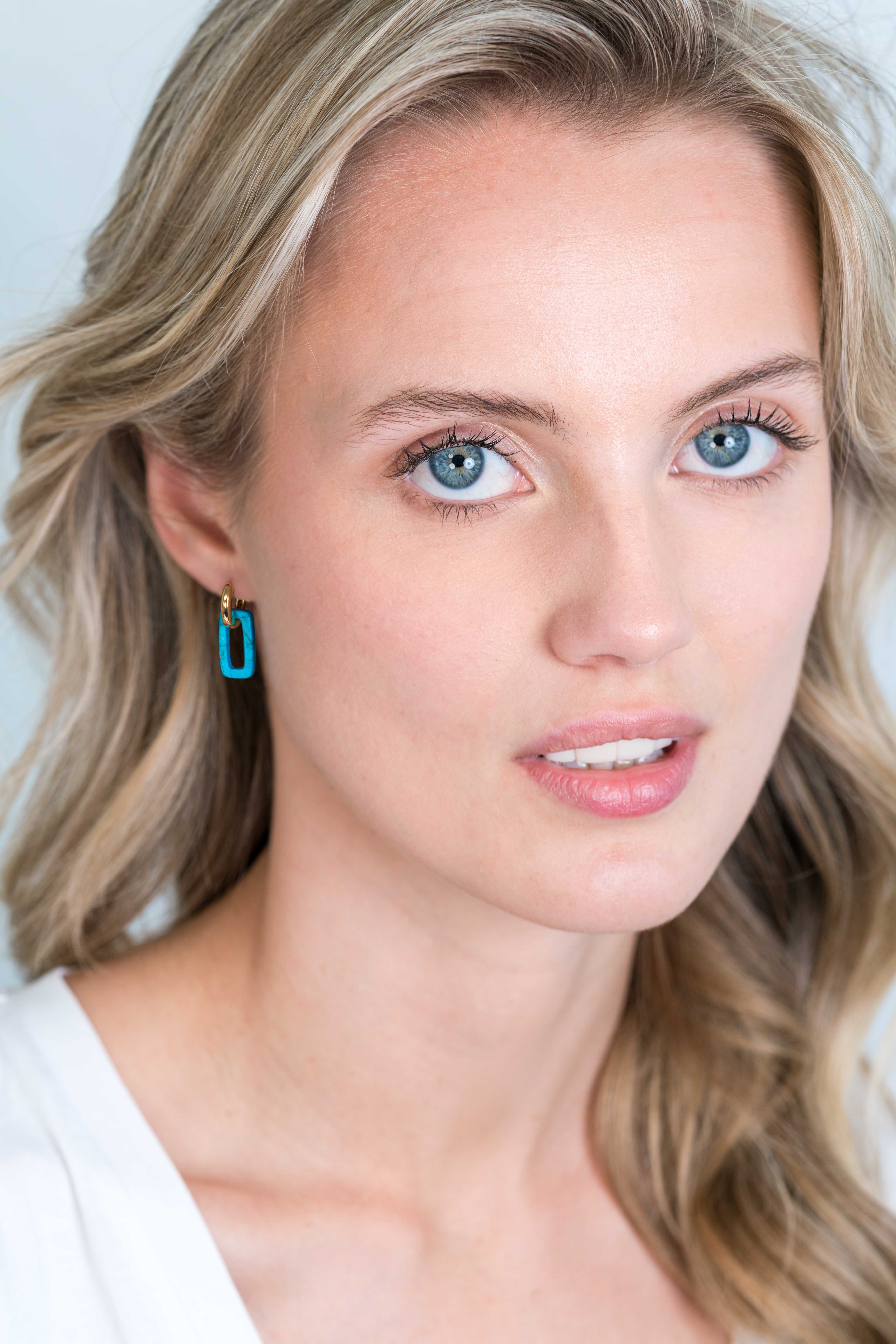 ZINZI zlv. creoolhangers blauw