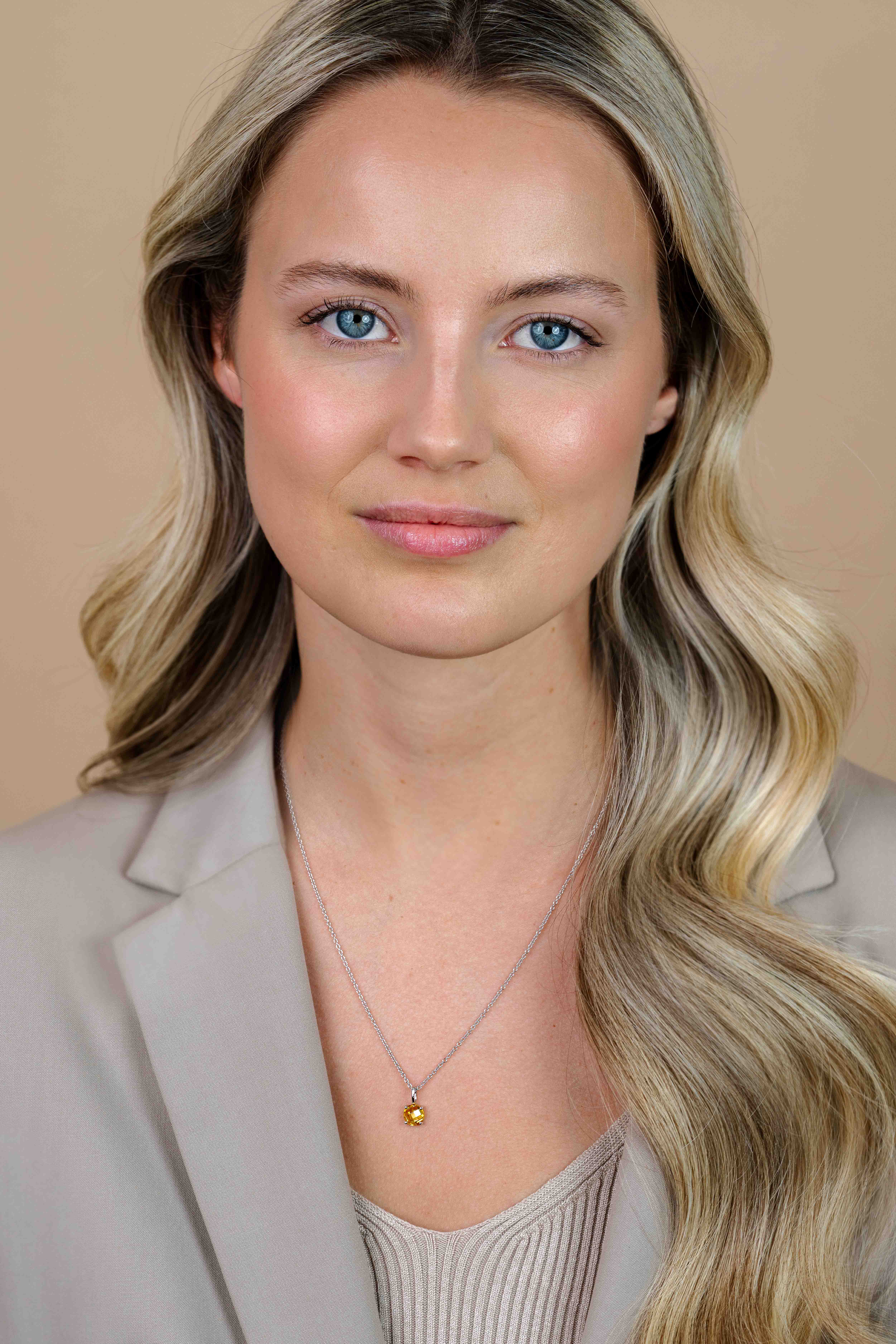 ZINZI silberner Anhänger rund gelb ZIH2072G